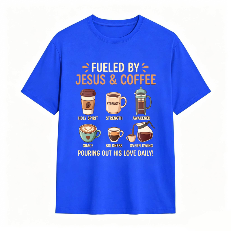 Fueled by Jesus and Coffee T-shirt