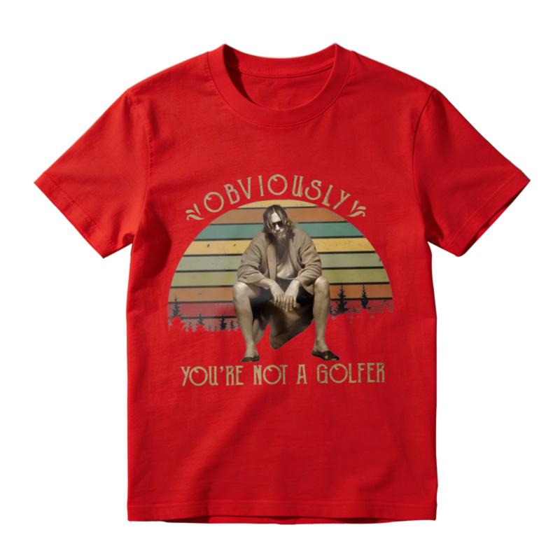 Obviously Youre Not A Golfer Vintage Retro Sunset Unisex Classic T-shirt