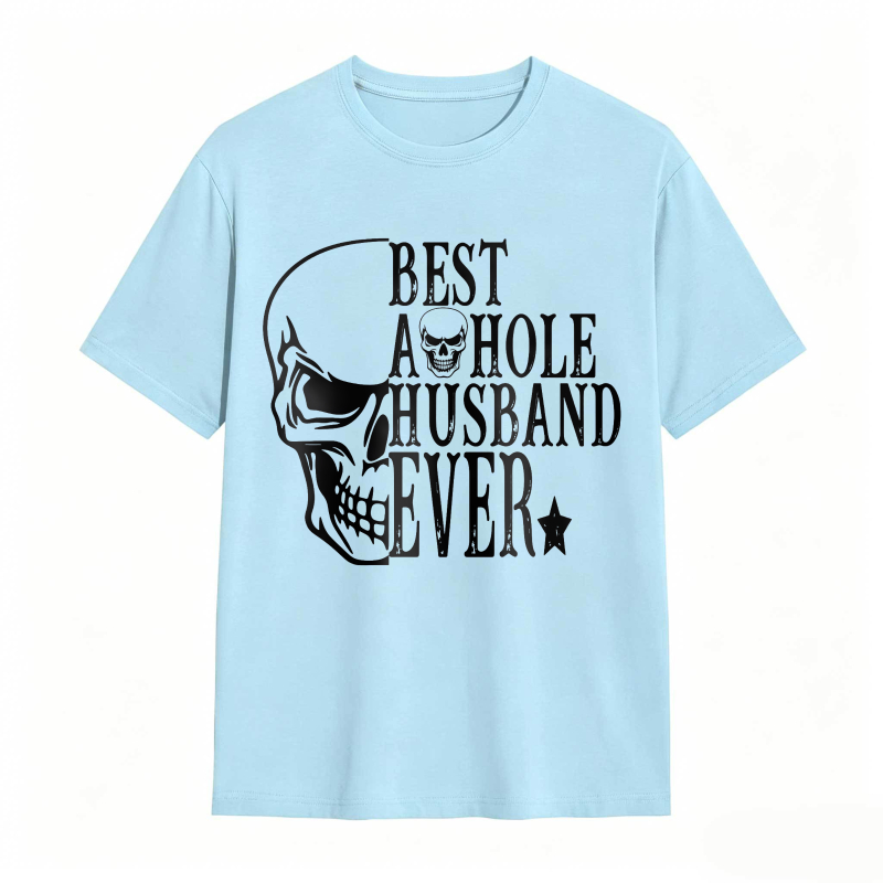 Skull And Text Best A Hole Husband Ever Unisex Classic T-shirt