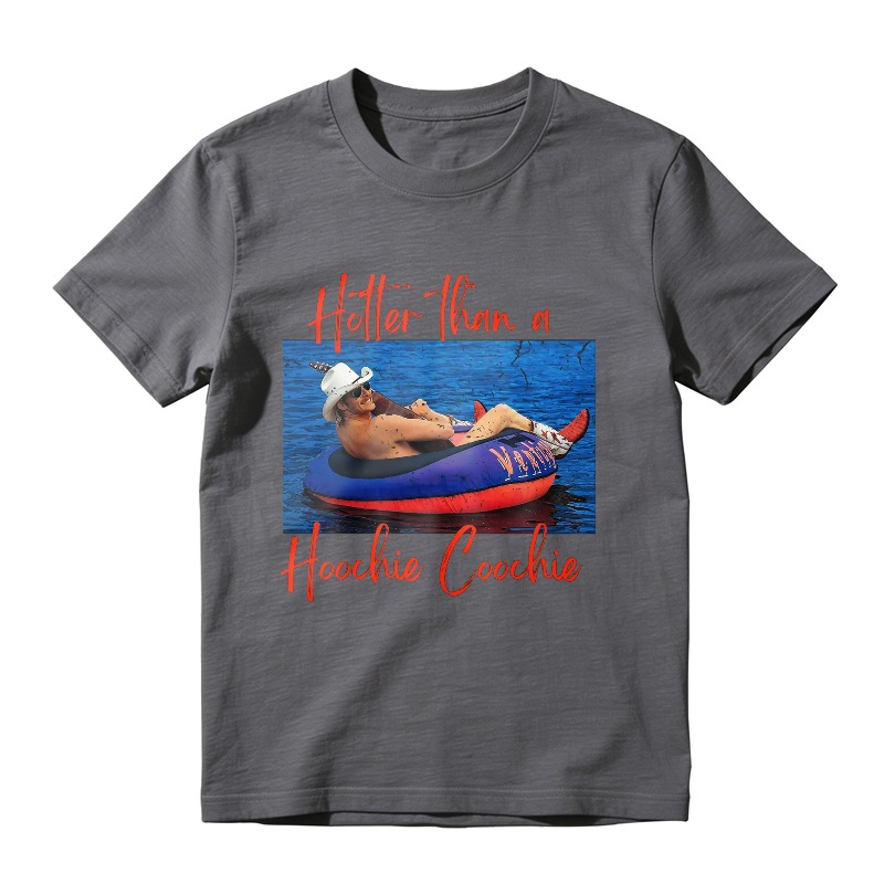 Hotter Than A Hoochie Coochie Funny Summer Pool Float Graphic Unisex Classic T-shirt