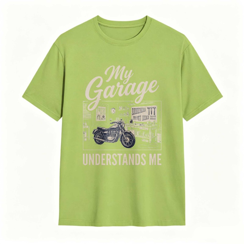 My Garage Understands Me Motorcycle Workshop Design T-shirt