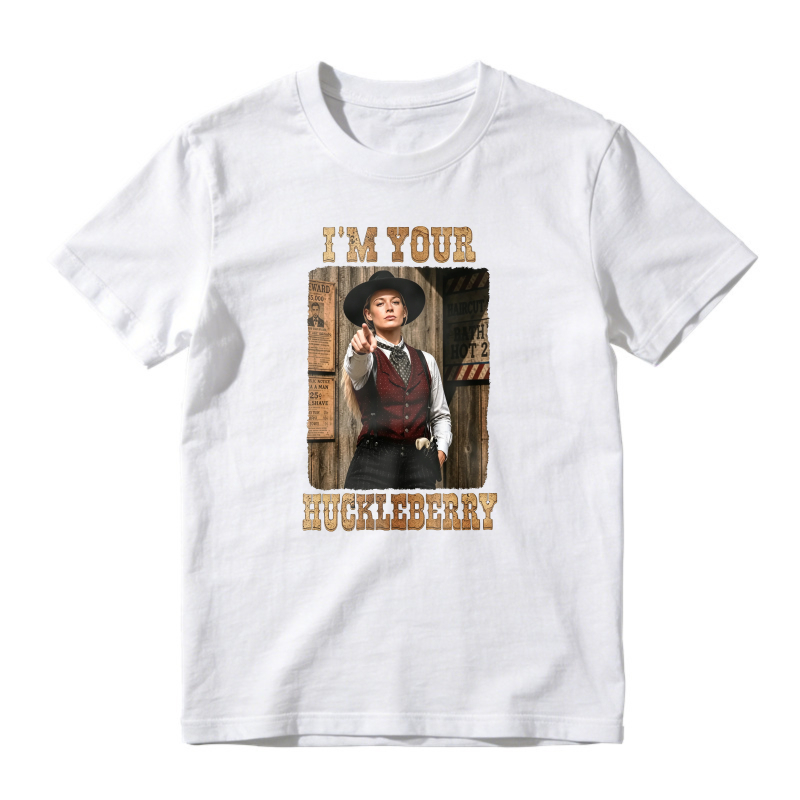 I'm Your Huckleberry Western Movie Quote Vintage Graphic Unisex Classic T-shirt