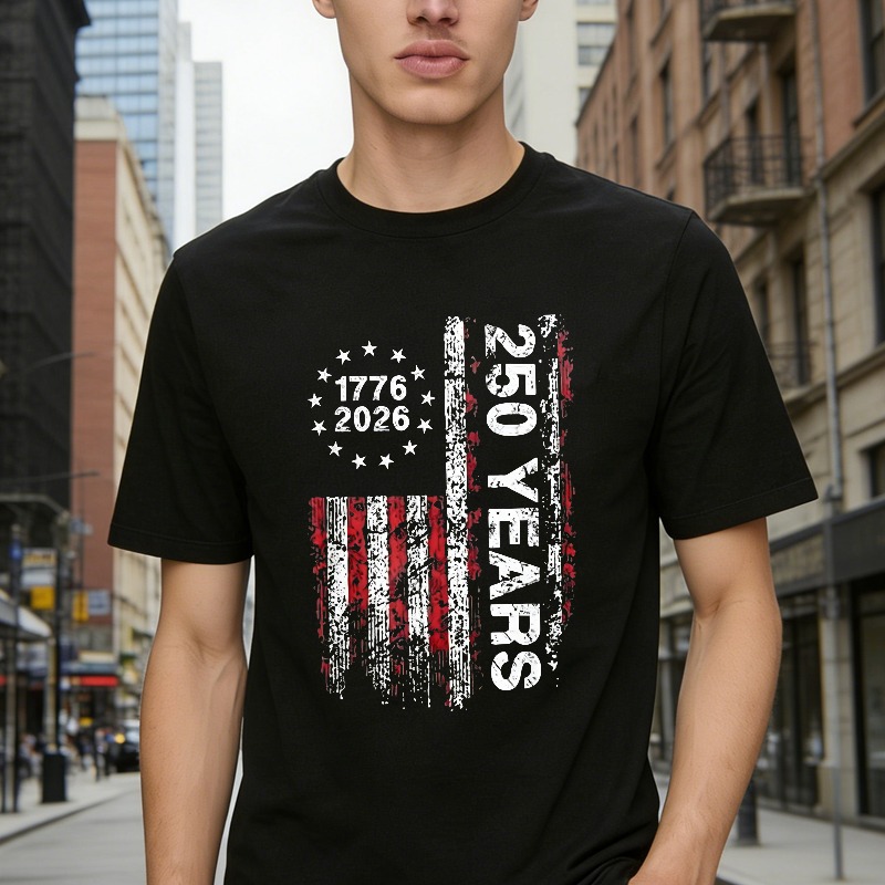 American Flag 1776 2026 250 Years Independence Day T-shirt