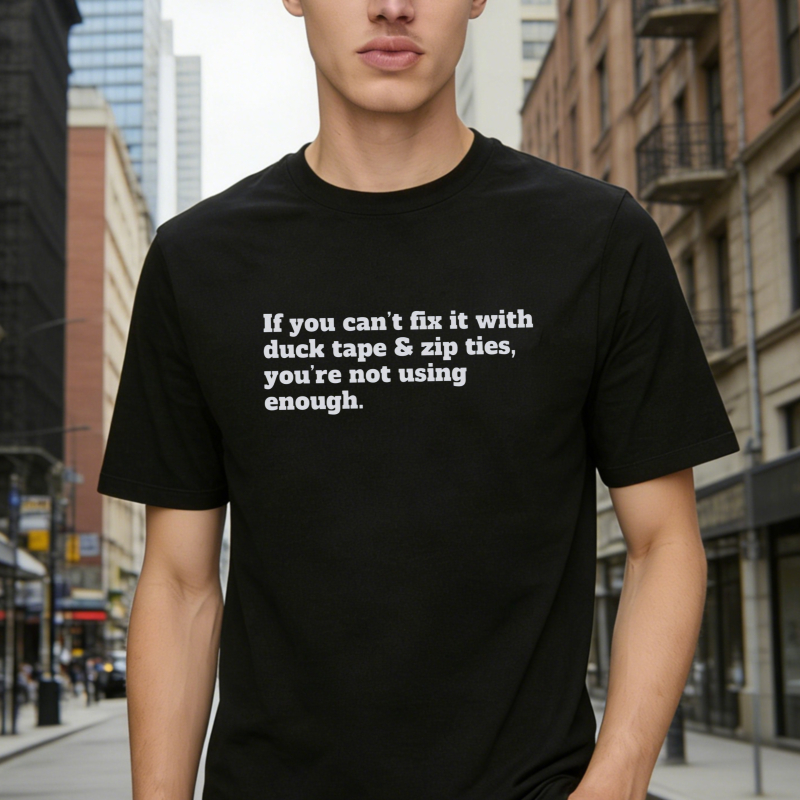 If You Cant Fix It With Duck Tape And Zip Ties Youre Not Using Enough T-shirt