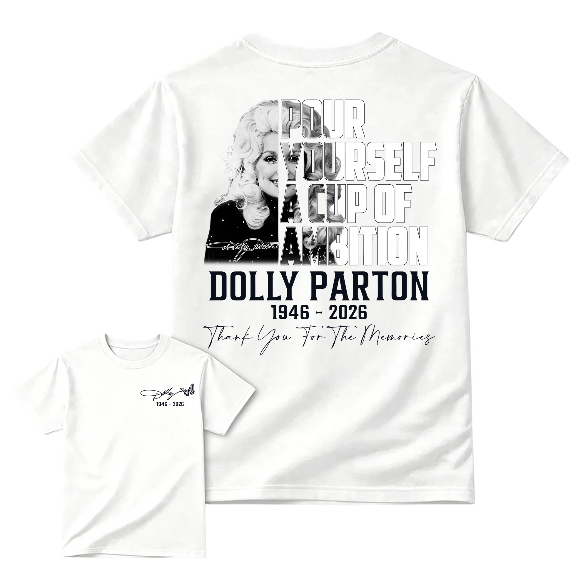 Dolly Parton 9 to 5 Tribute Shirt, Pour Yourself A Cup Of Ambition Tee, Country Music Legend T-Shirt