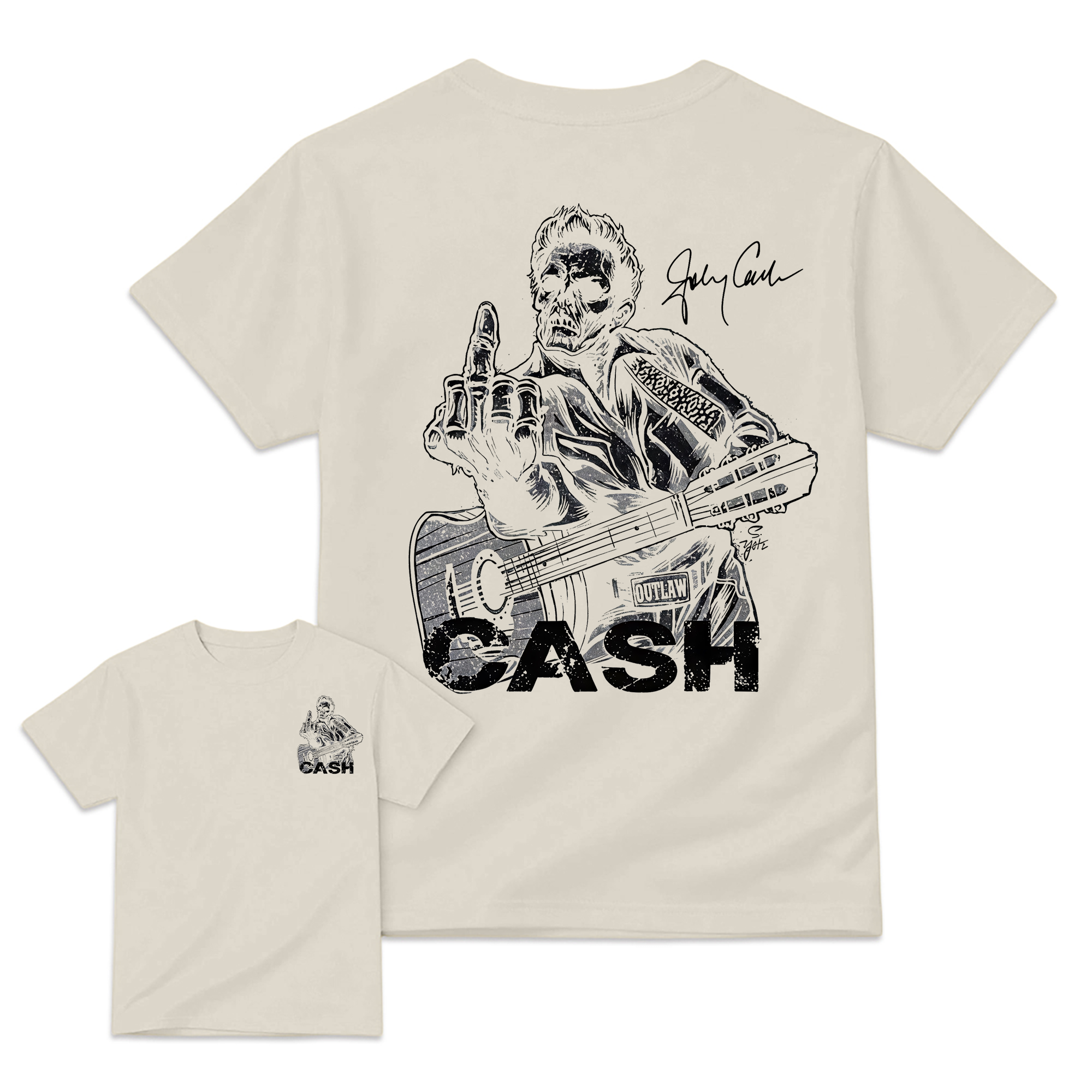 J-C Shirt, Middle Finger Skull Graphic Tee, Country Music Legend Memorial T-Shirt