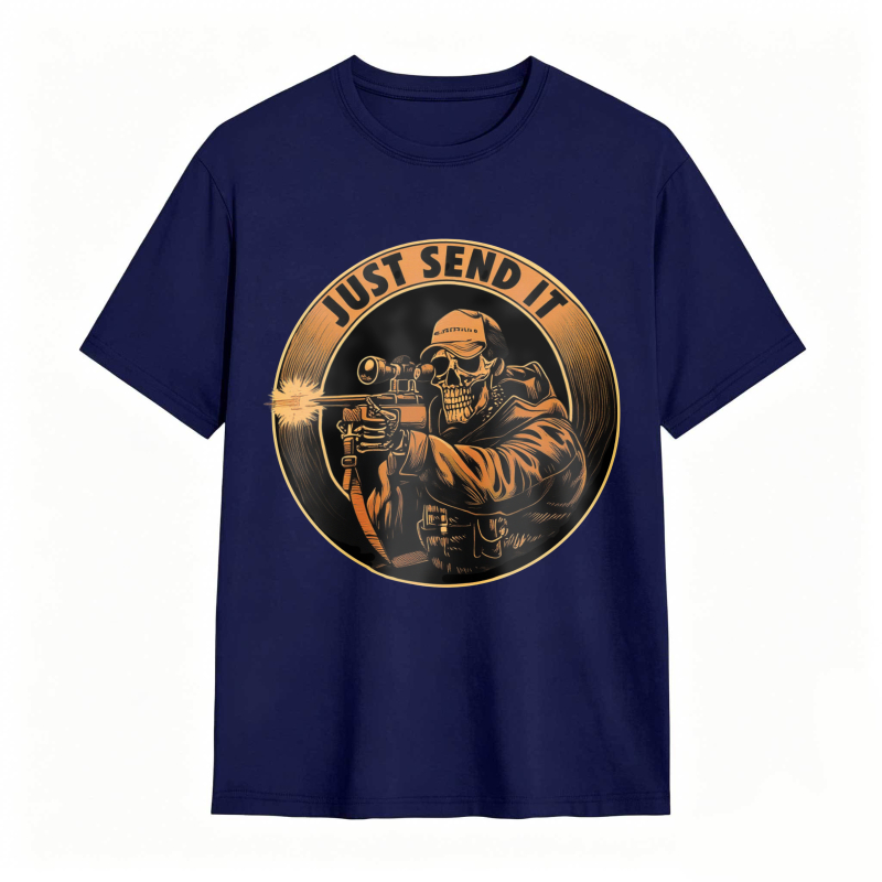 Skull Sniper Just Send It Graphic Unisex Classic T-shirt