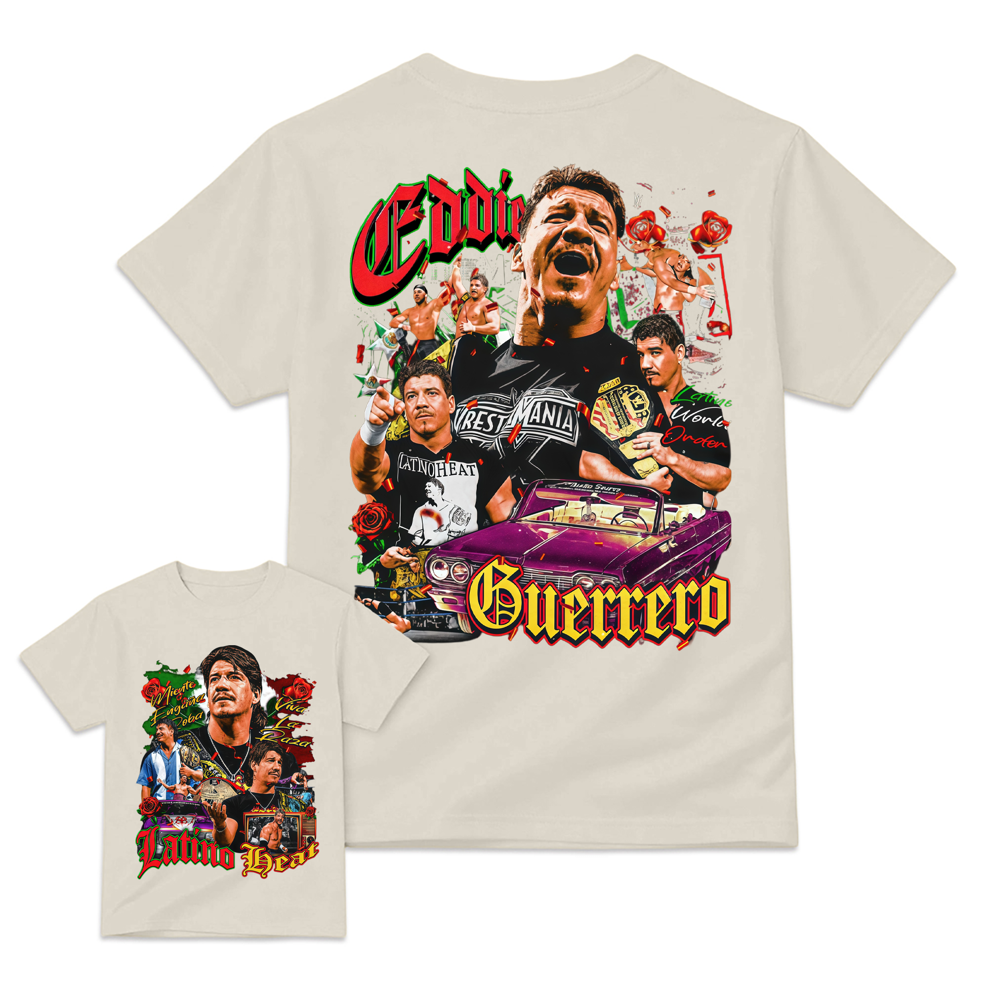 Vintage Wrestling Tee, Men's Classic Fit Short Sleeve Graphic Top, 100% Cotton Streetwear , Shortsleeve, Tops, Clothes, Menswear, Print