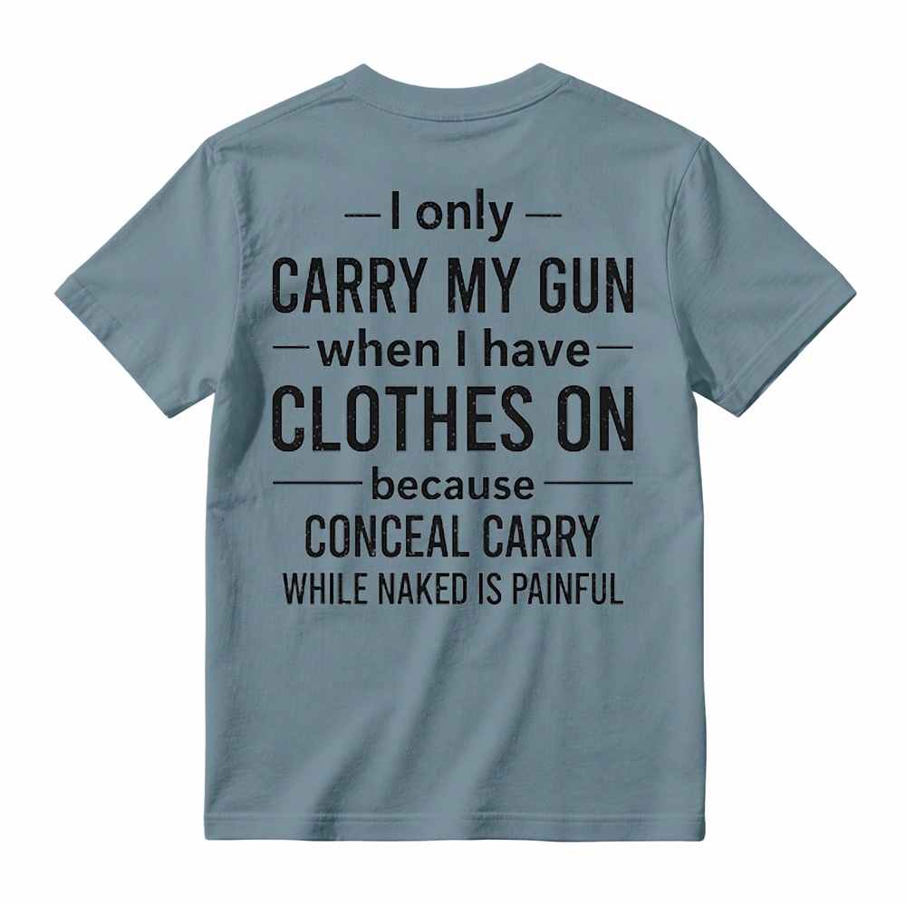 Funny Second Amendment T-Shirt – Gun Owner Humor Tee, Short Sleeve Printed Graphic Shirt, Daily Casual Cotton Men