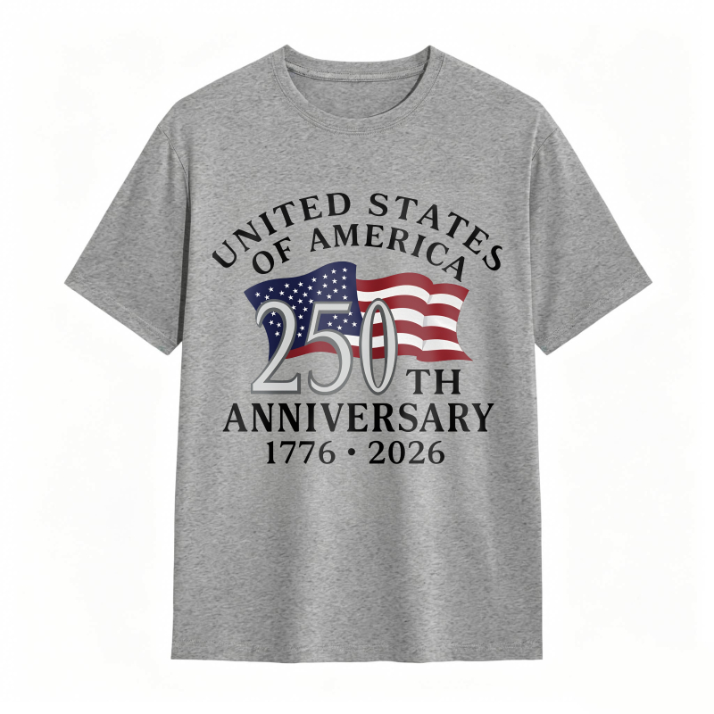 United States Of America 250th Anniversary 1776 2026 Flag Design T-shirt