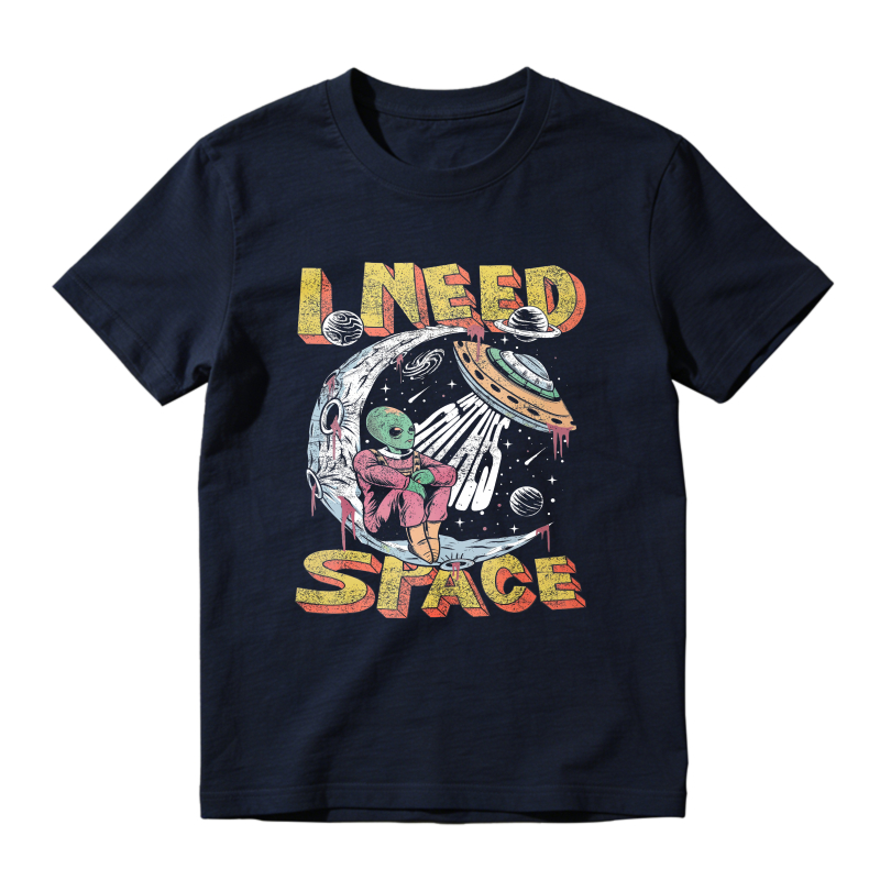 I Need Space Alien In Spaceship Unisex Classic T-shirt