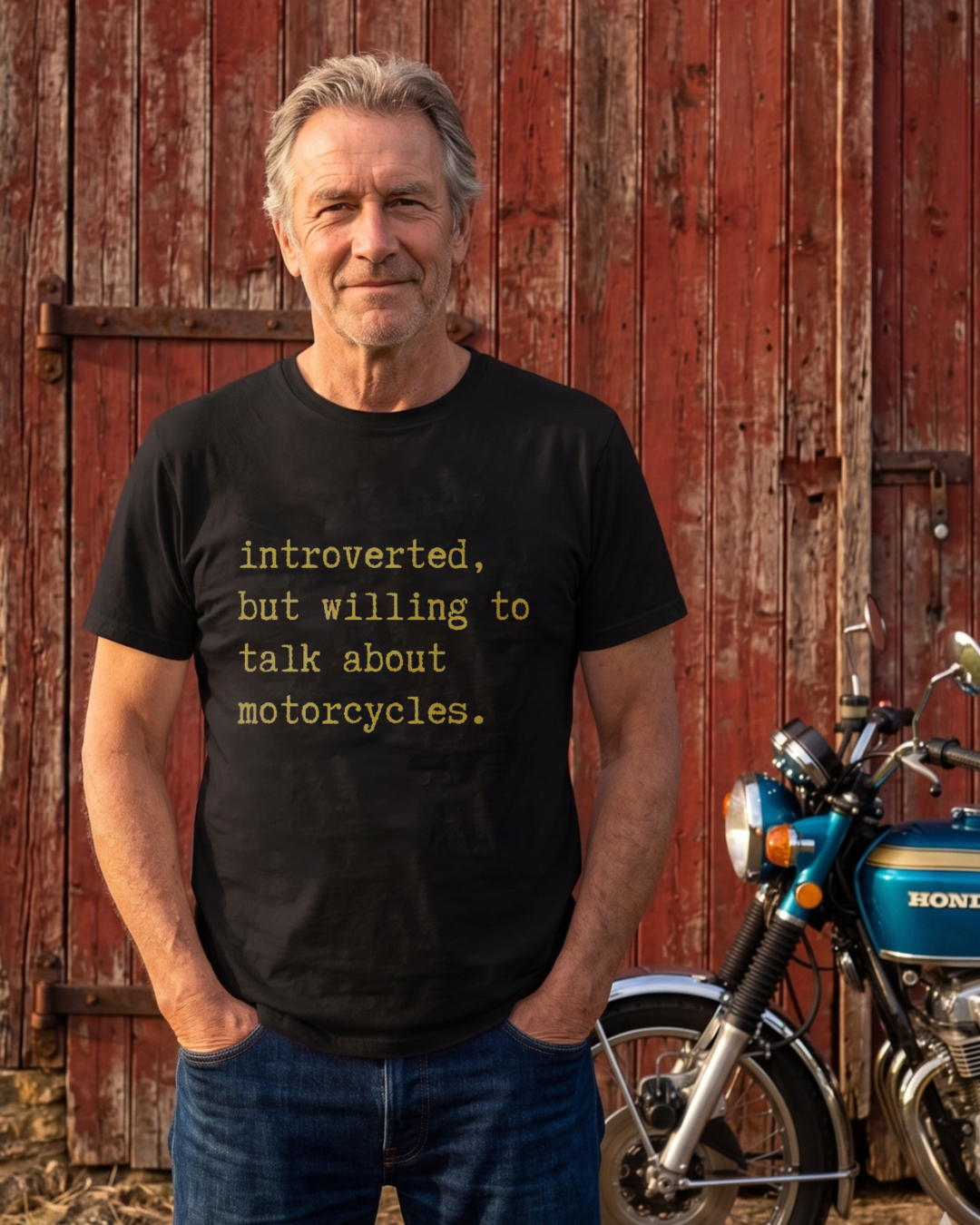 Introverted But Willing To Talk About Motorcycles T-shirt