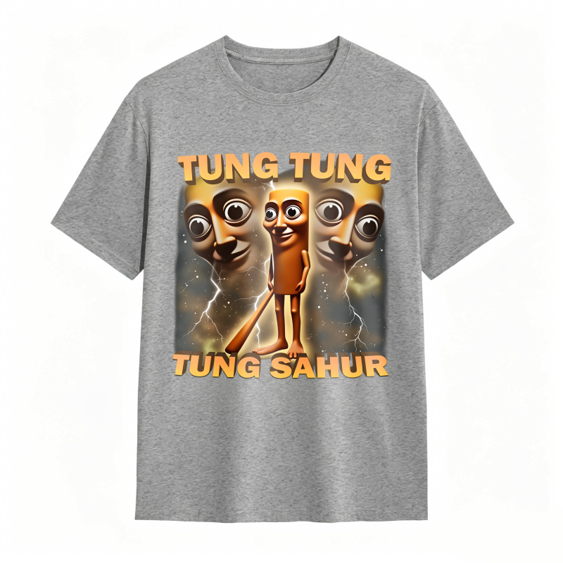 100% Cotton Tung Tung Tung Sahur Graphic Tee