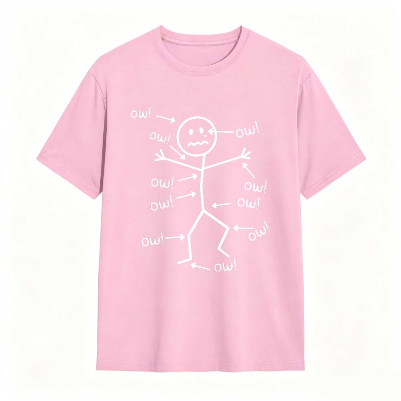 Stick Figure With Ow Exclamations Unisex Classic T-shirt