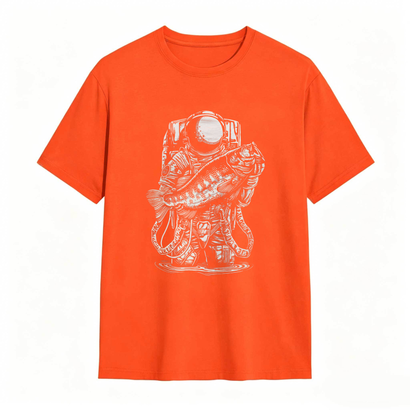 Astronaut Holding Fish Unisex Classic T-shirt