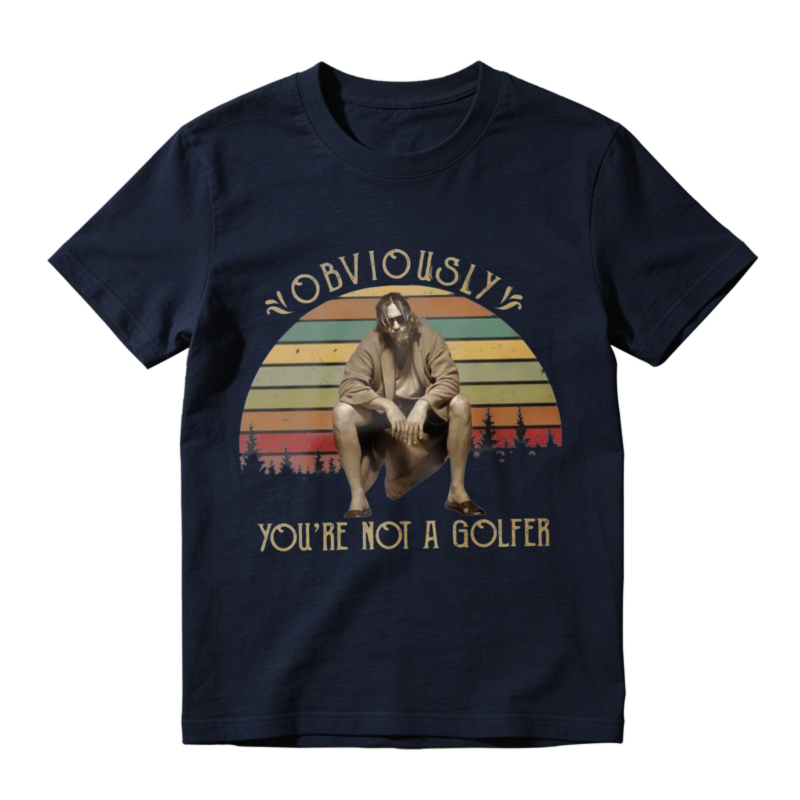 Obviously Youre Not A Golfer Vintage Retro Sunset Unisex Classic T-shirt