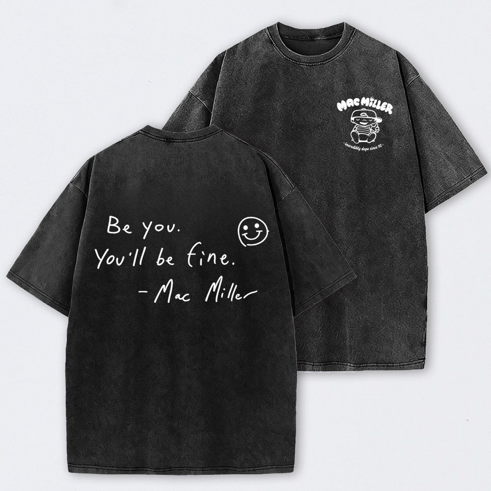 Mac Miller Quote Vintage Hip Hop Rap Washed T-Shirt