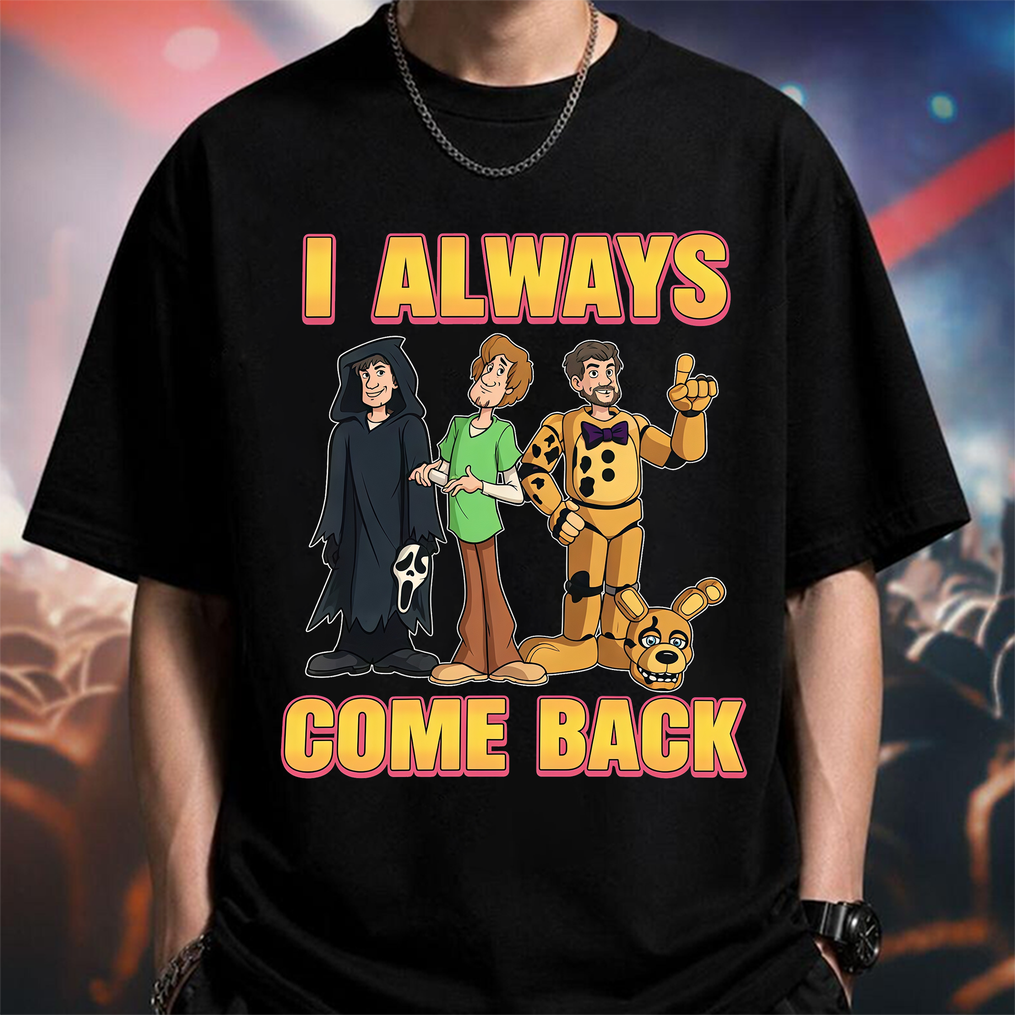 I Always Come Back Halloween Shirt, Scoooby Inspired Mystery Gang Tee, Funny Cartoon Graphic Shirt, Halloween Party Outfit