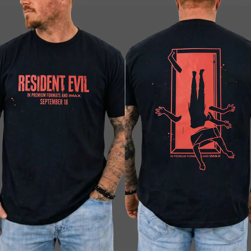 R3s1d3nt 3v1l IMAX Movie Graphic T-Shirt, Sci-Fi Horror Fan Tee