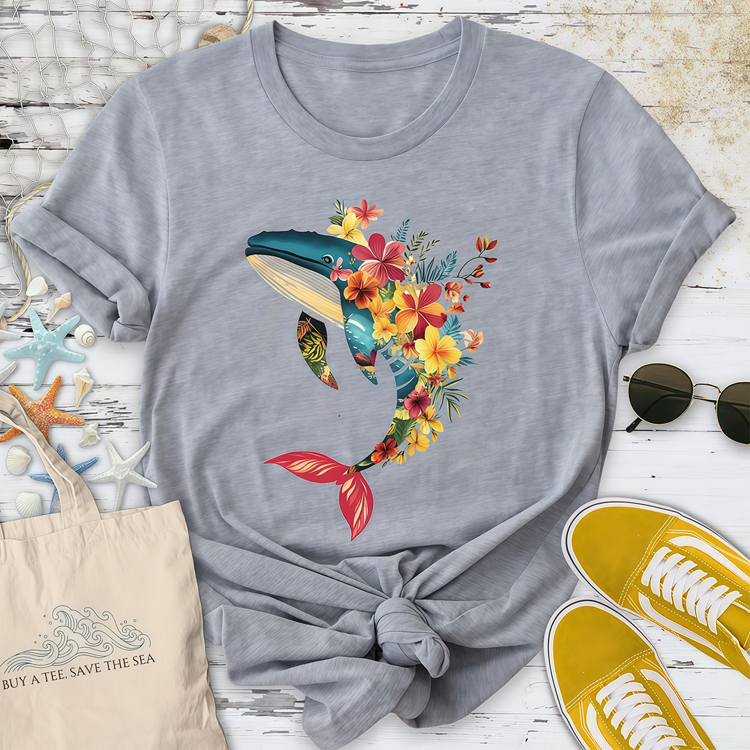 Floral Whale T-Shirt