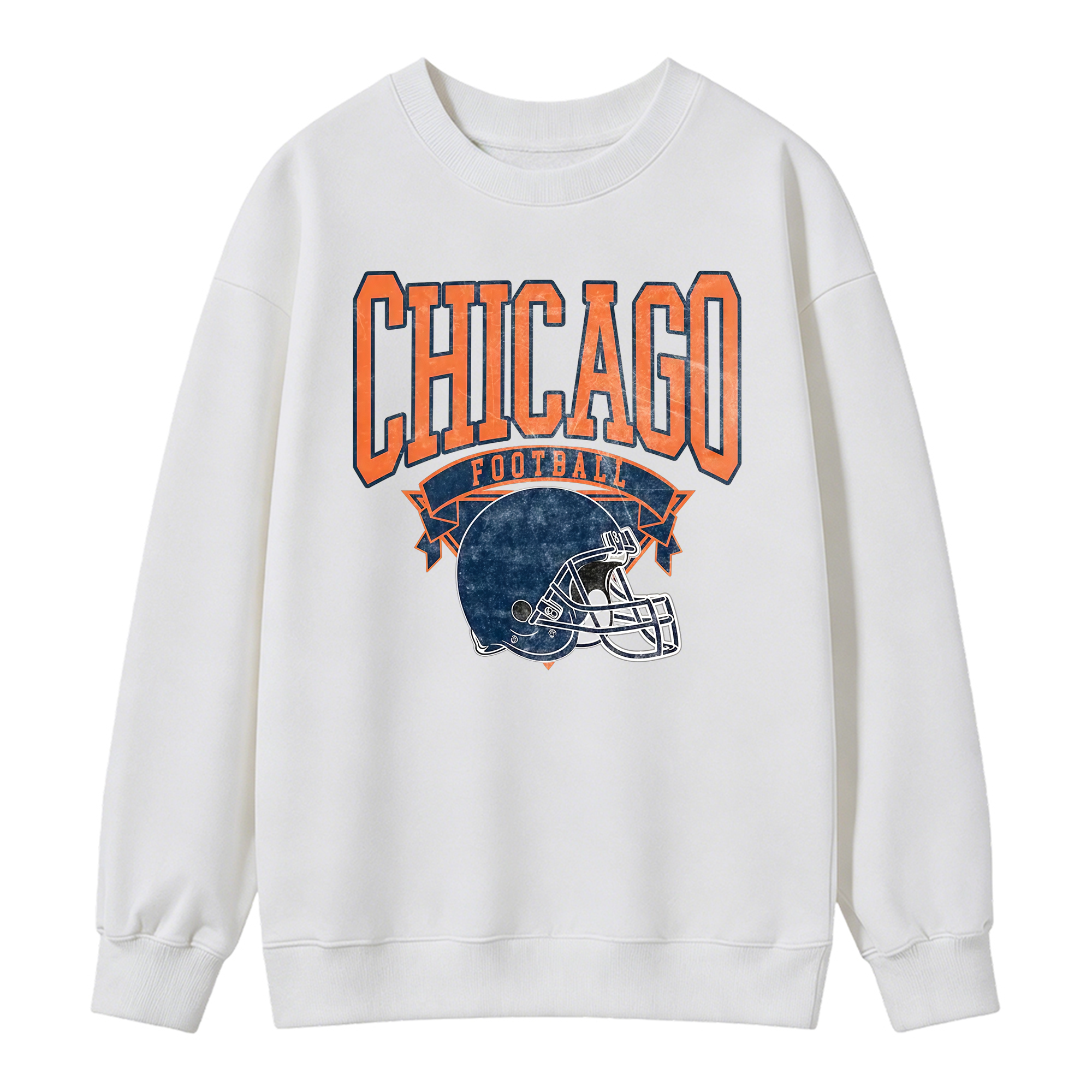 Vintage Football Sweatshirt Hometown Team Pullovers Sublimation Print Soft Cozy Retro Style Comfortable All-Season Wear