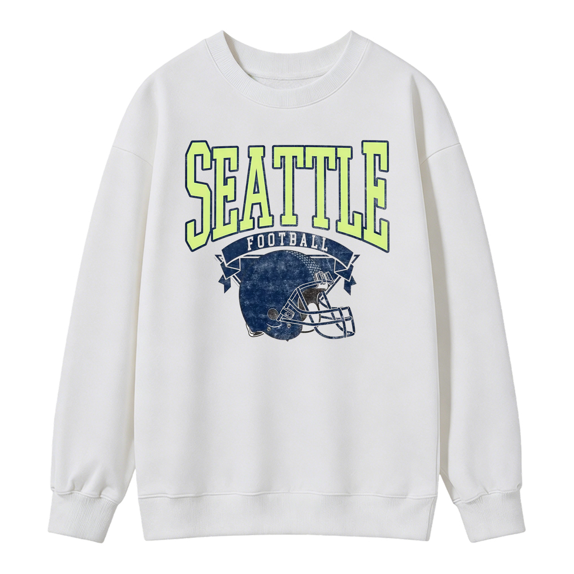 Vintage Football Sweatshirt Hometown Team Pullovers Sublimation Print Soft Cozy Retro Style Comfortable All-Season Wear