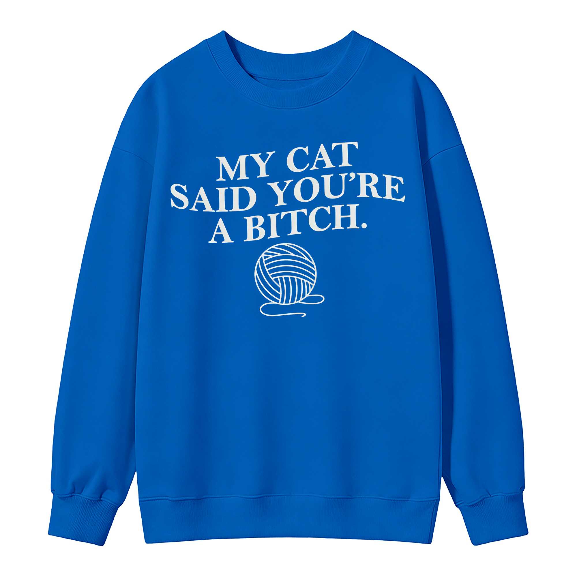 My Cat Said You're A Btch Sweatshirt - Sarcastic Cat Lovers Clothes