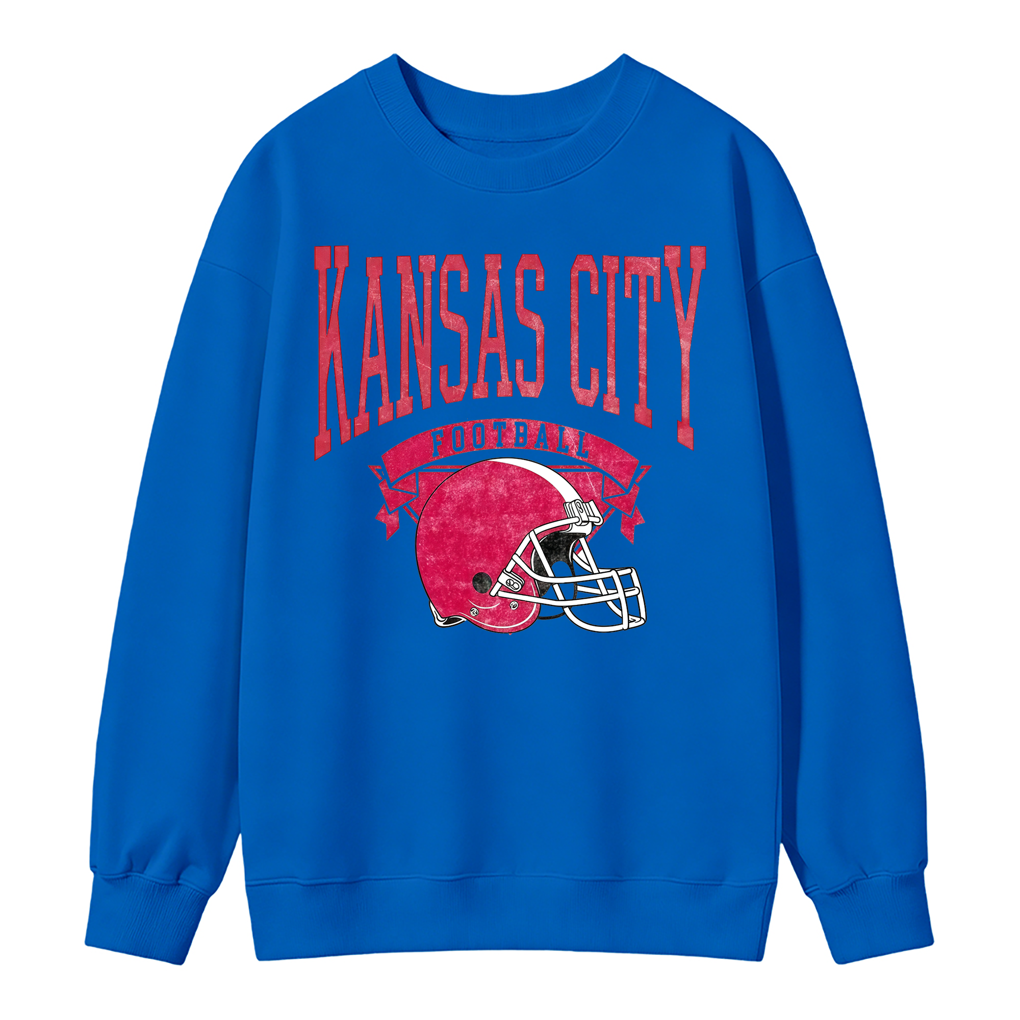 Vintage Football Sweatshirt Hometown Team Pullovers Sublimation Print Soft Cozy Retro Style Comfortable All-Season Wear