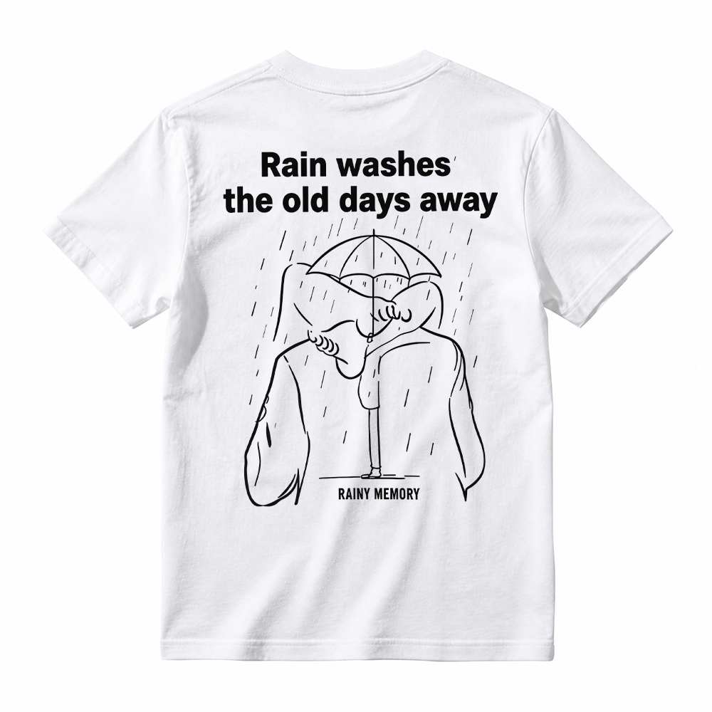 Rain Washes The Old Days Away Graphic T-Shirt
