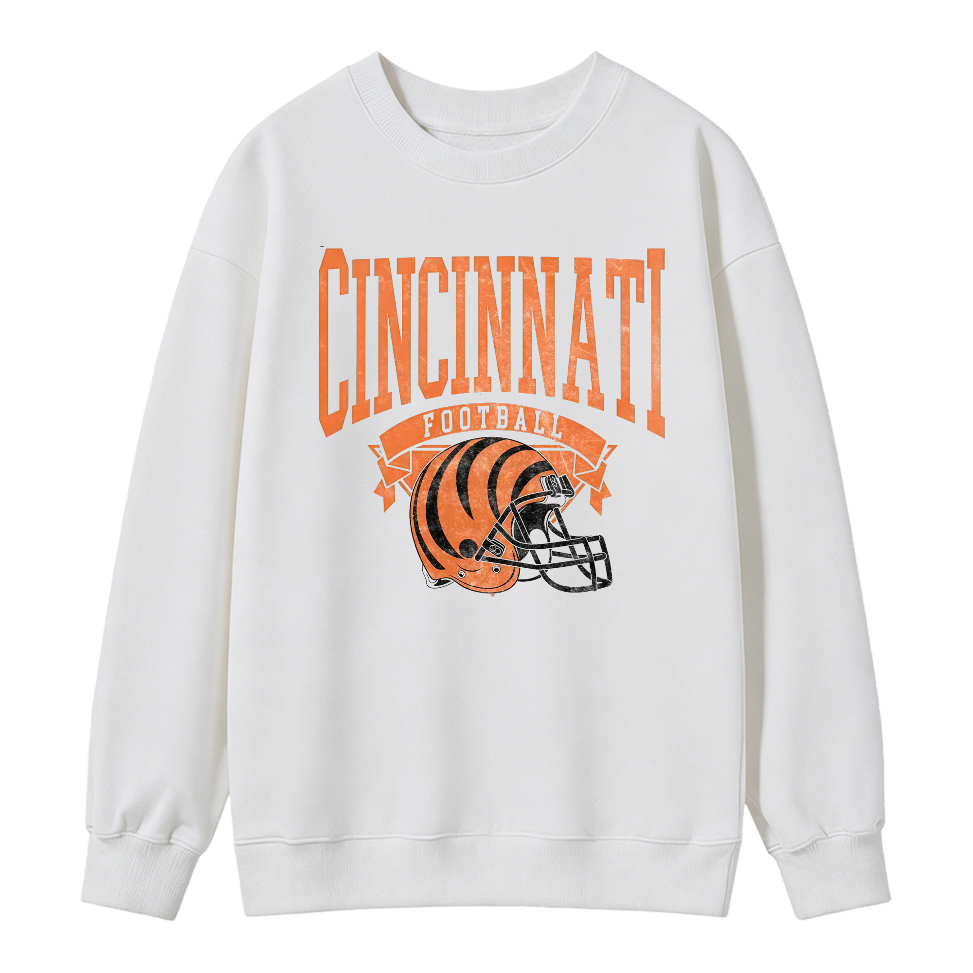 Vintage Football Sweatshirt Hometown Team Pullovers Sublimation Print Soft Cozy Retro Style Comfortable All-Season Wear