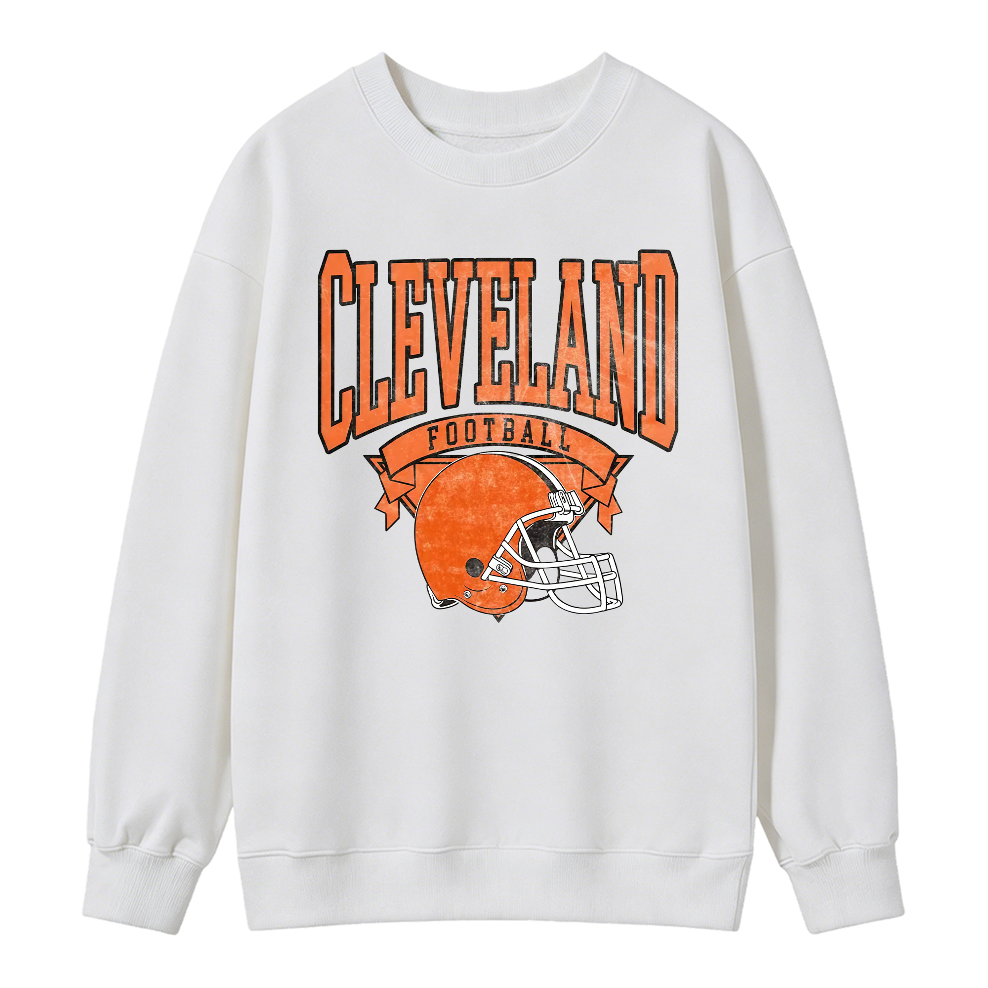 Vintage Football Sweatshirt Hometown Team Pullovers Sublimation Print Soft Cozy Retro Style Comfortable All-Season Wear