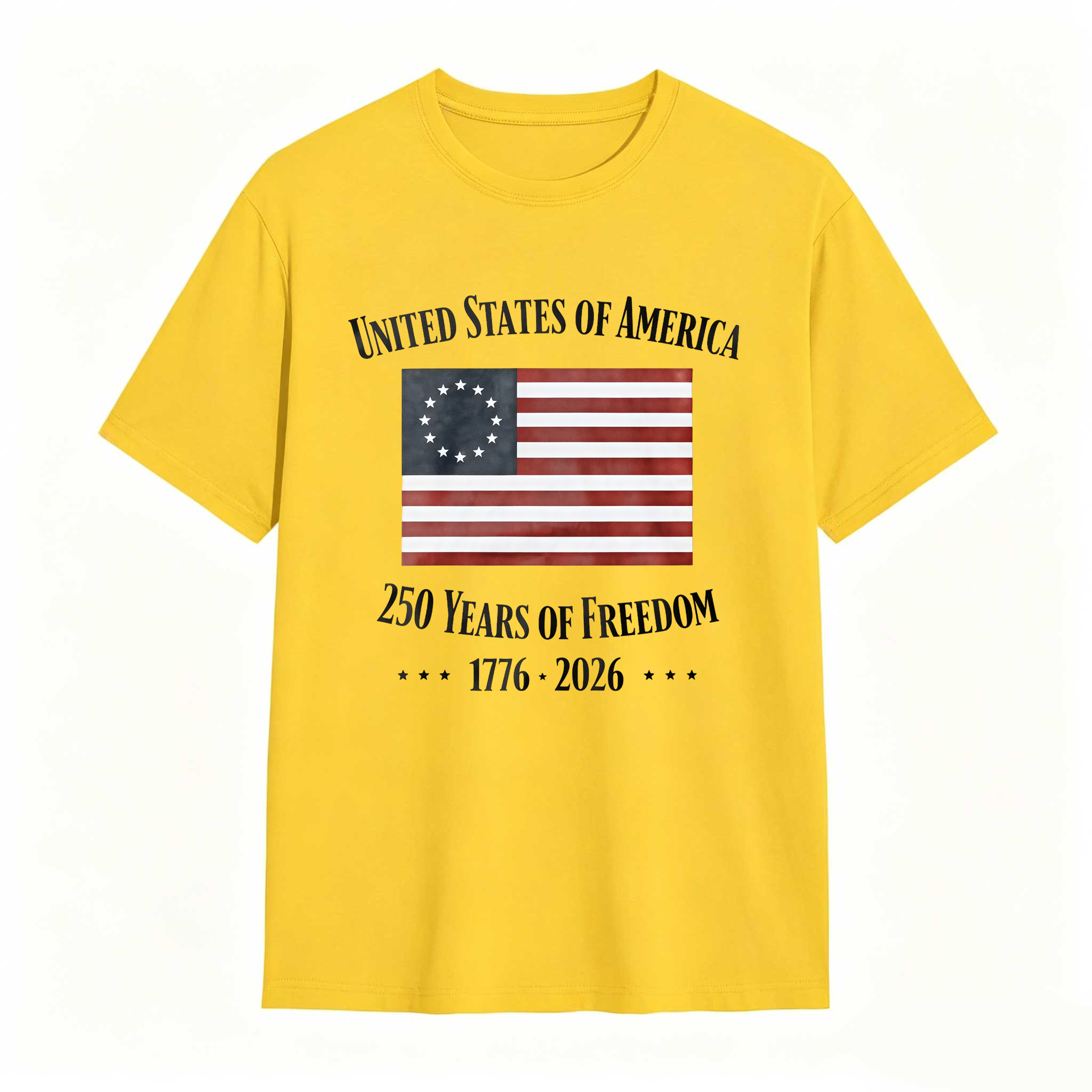 United States Of America 250 Years Of Freedom 1776 2026 Independence Day T Shirt