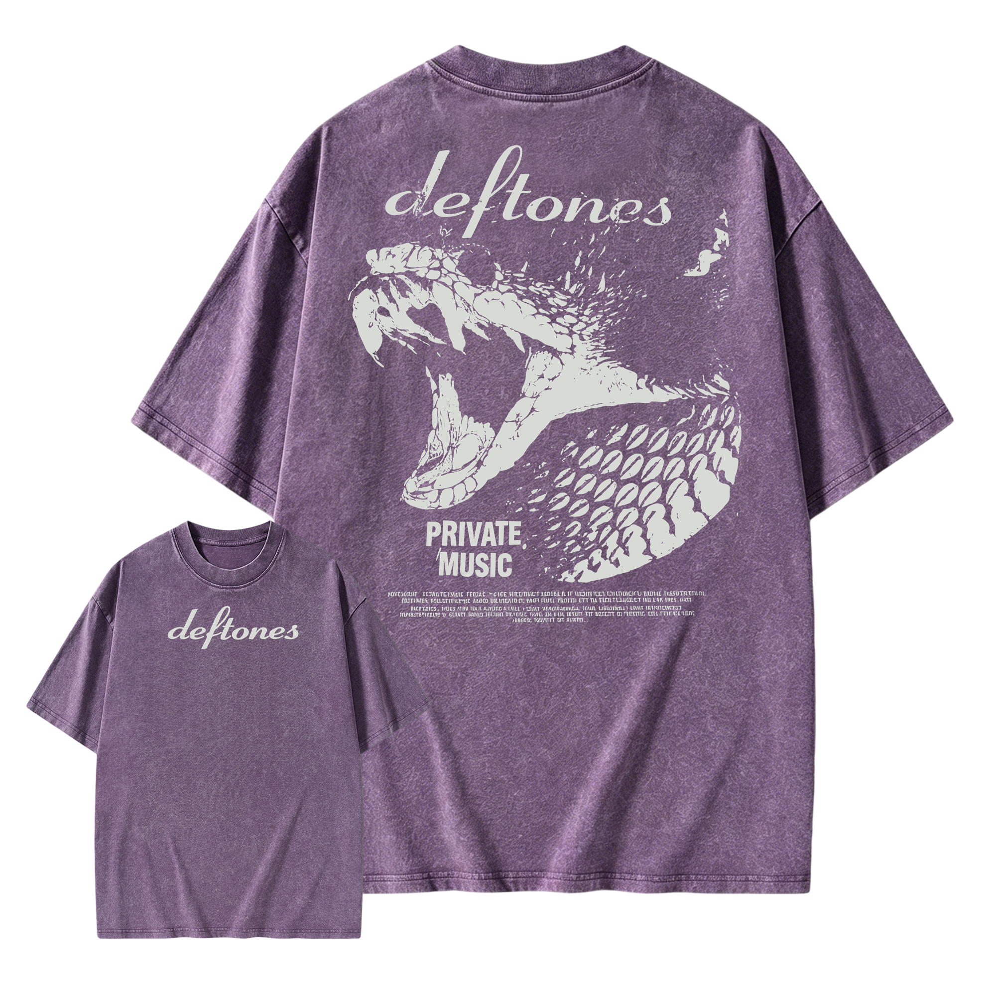 Deftones Private Music  Retro Washed T-shirt