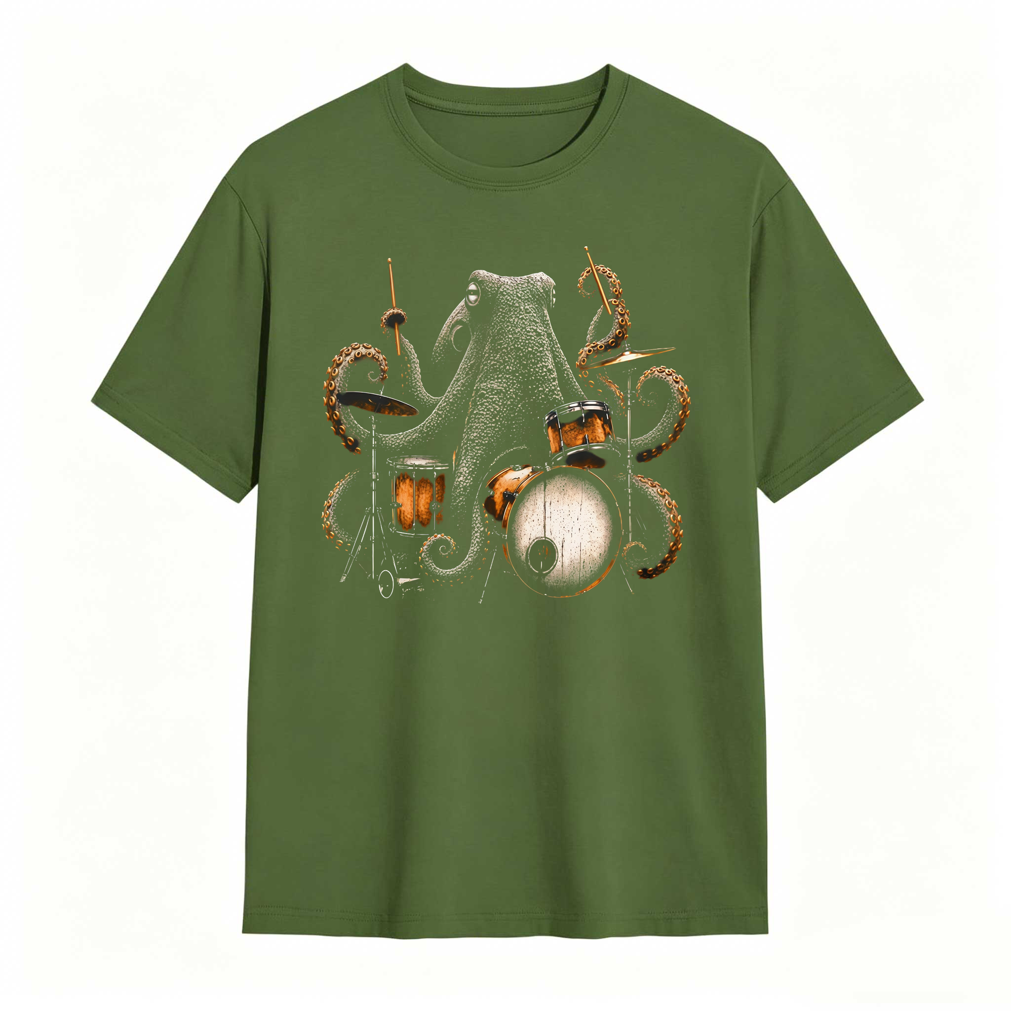 Wild Octopus Drummer T-Shirt