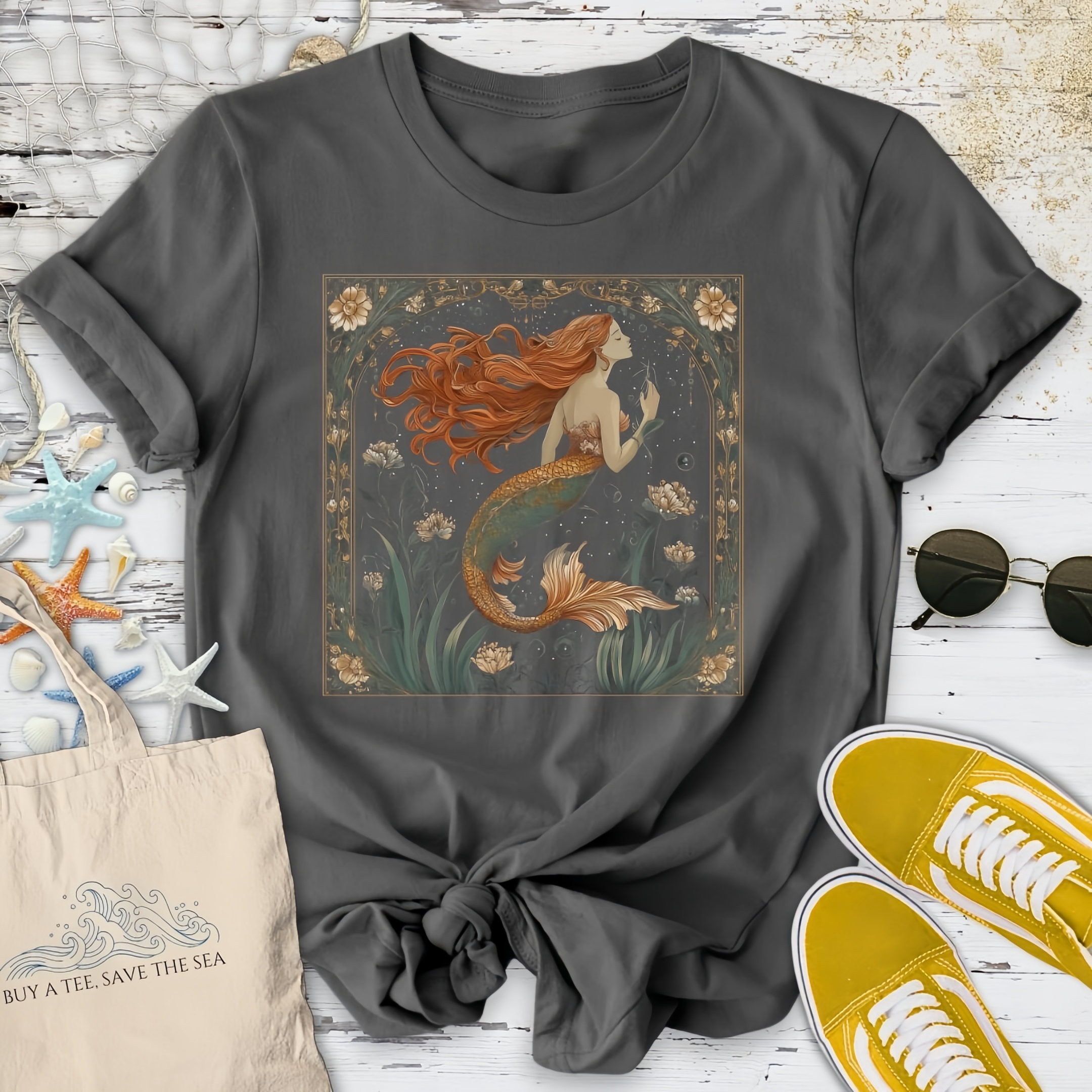 Mermaid Art Nouveau T-Shirt