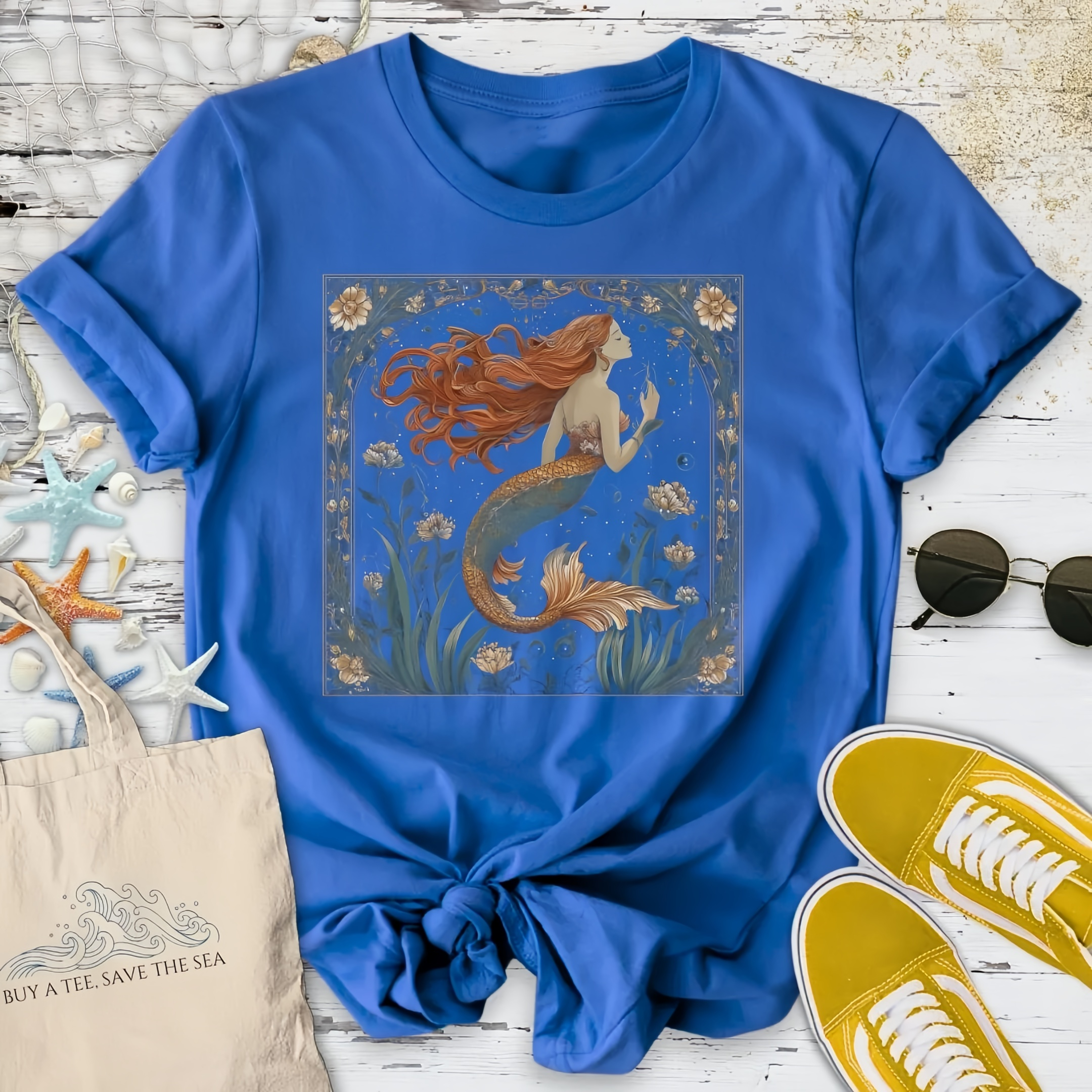Mermaid Art Nouveau T-Shirt
