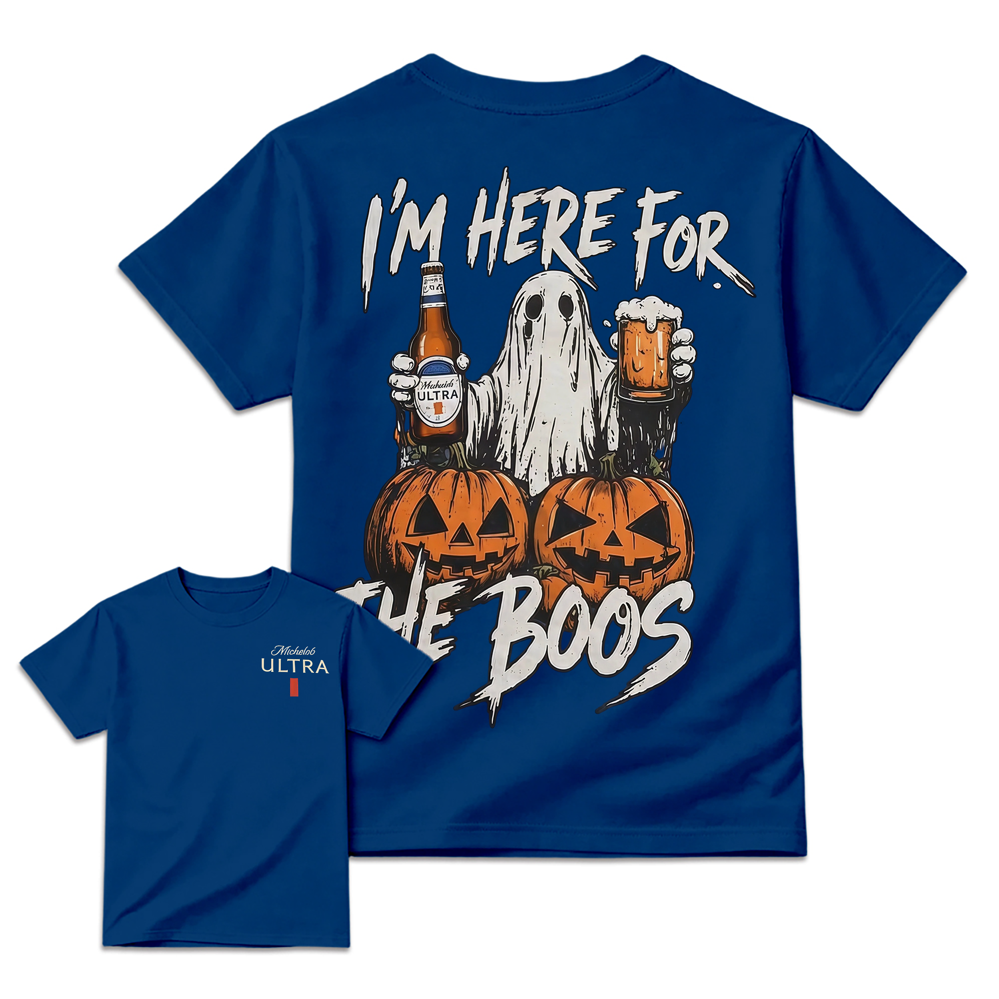 I'm Here For The Boos Halloween Beer Pun T-shirt