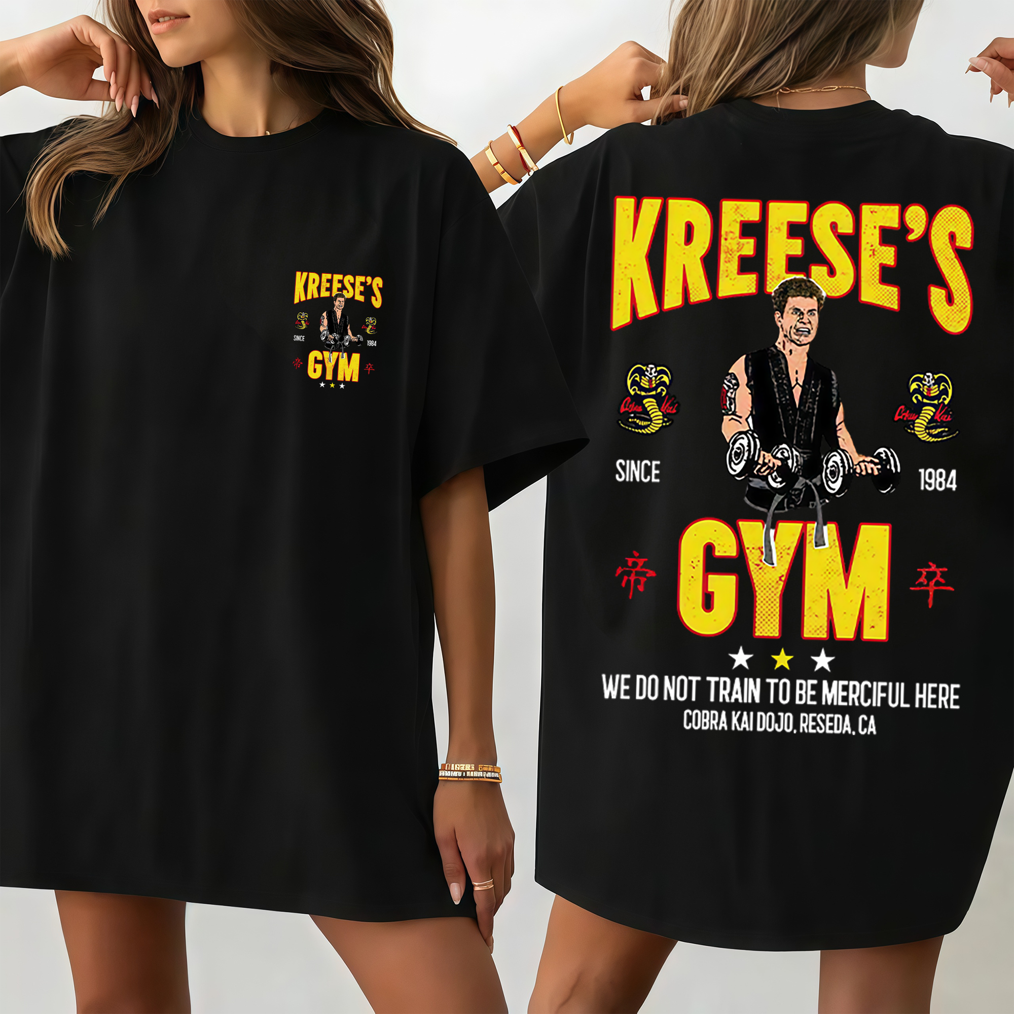 1984 Retro Karate Sensei "No Mercy" Movie T-Shirt