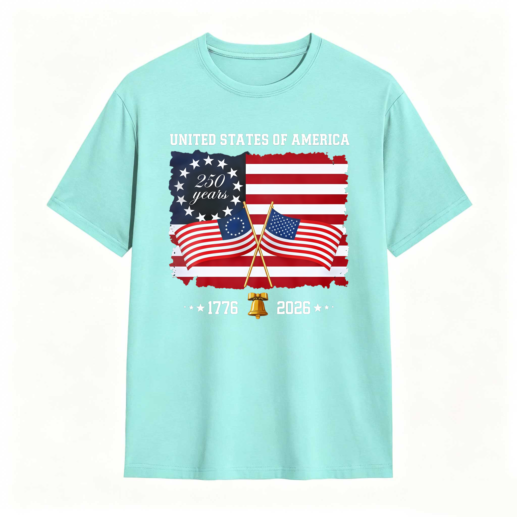 United States Of America 250 Years 1776 2026 Independence Day American Flag T Shirt