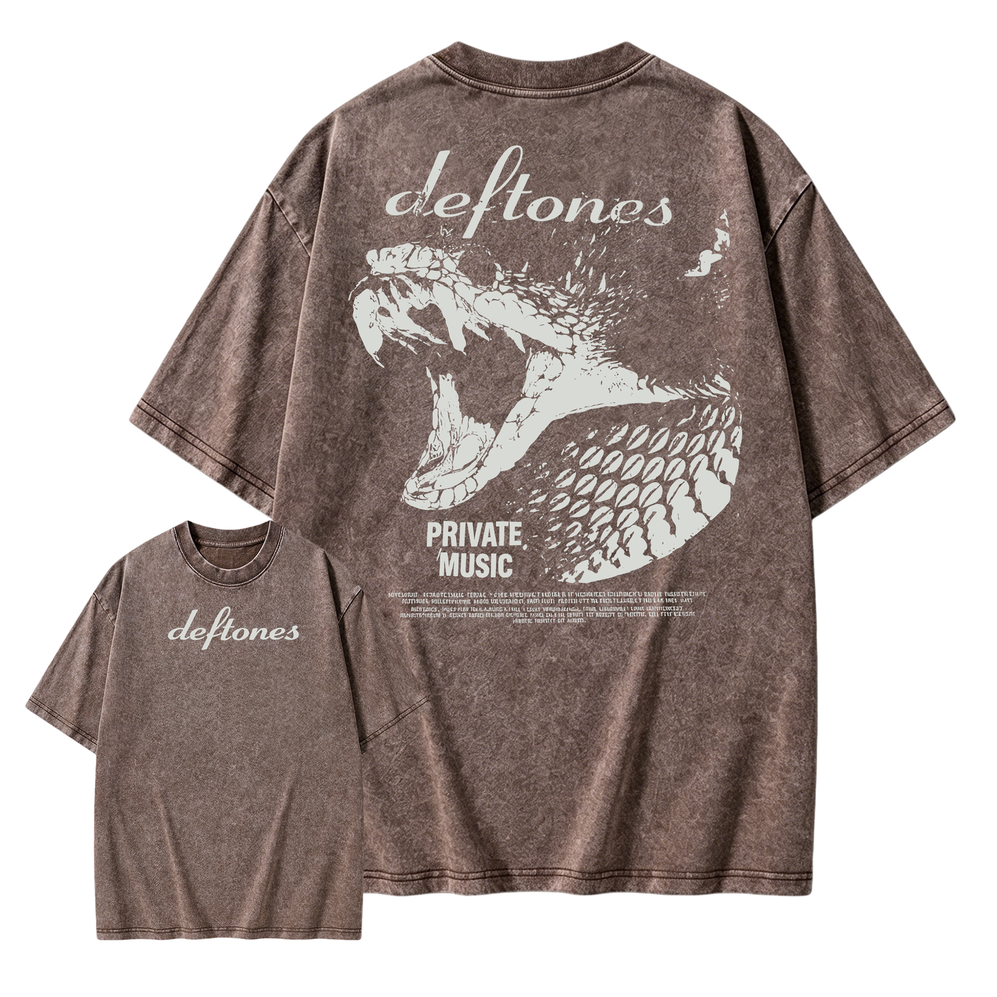 Deftones Private Music  Retro Washed T-shirt
