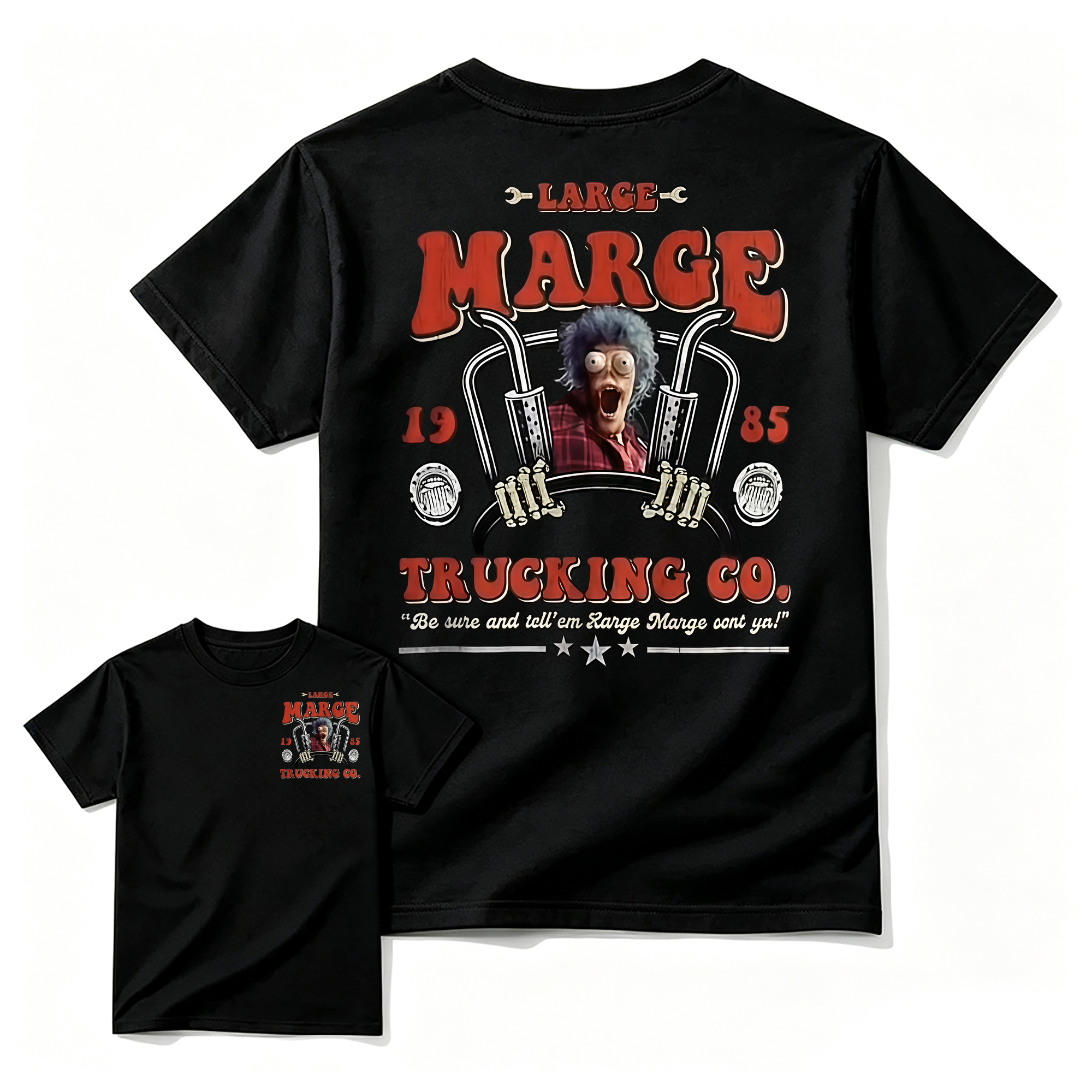 "Large Trucking Co." Retro Slogan T-shirt