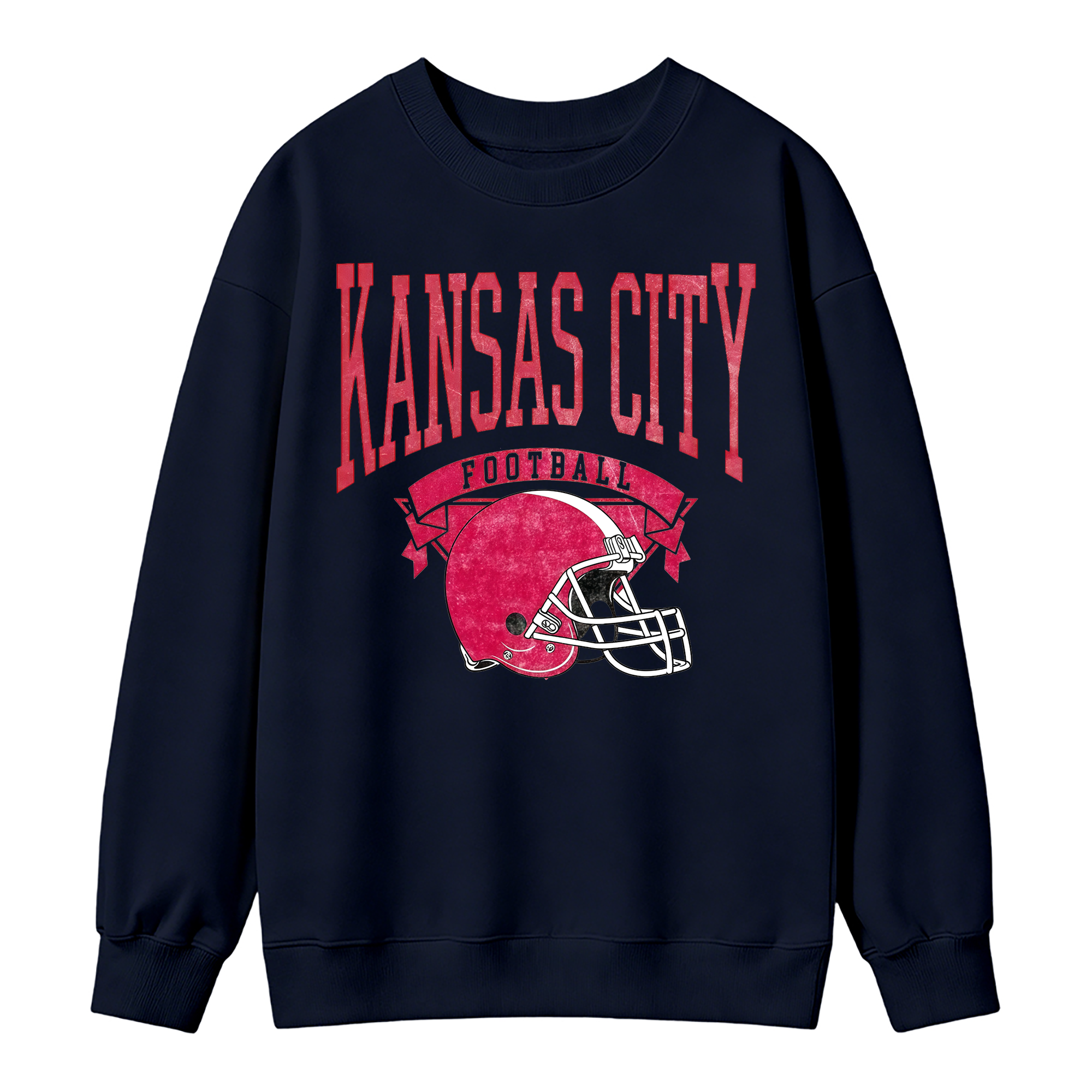 Vintage Football Sweatshirt Hometown Team Pullovers Sublimation Print Soft Cozy Retro Style Comfortable All-Season Wear