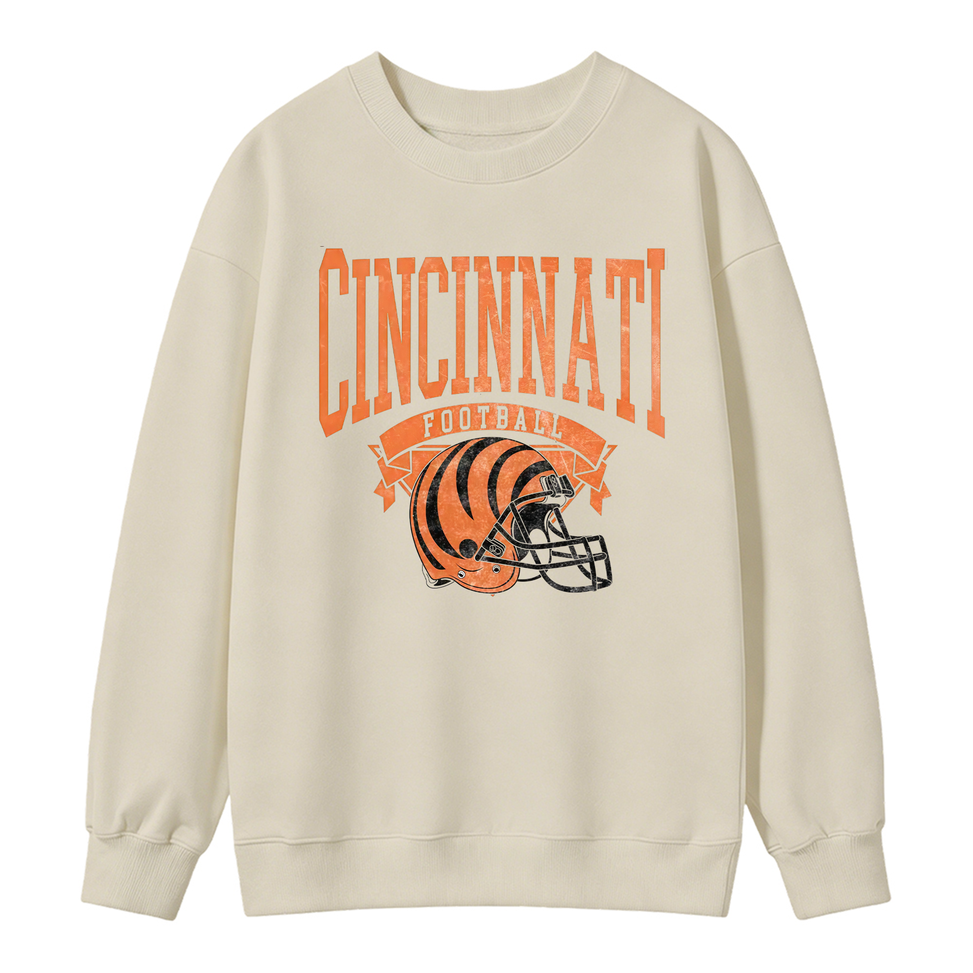 Vintage Football Sweatshirt Hometown Team Pullovers Sublimation Print Soft Cozy Retro Style Comfortable All-Season Wear