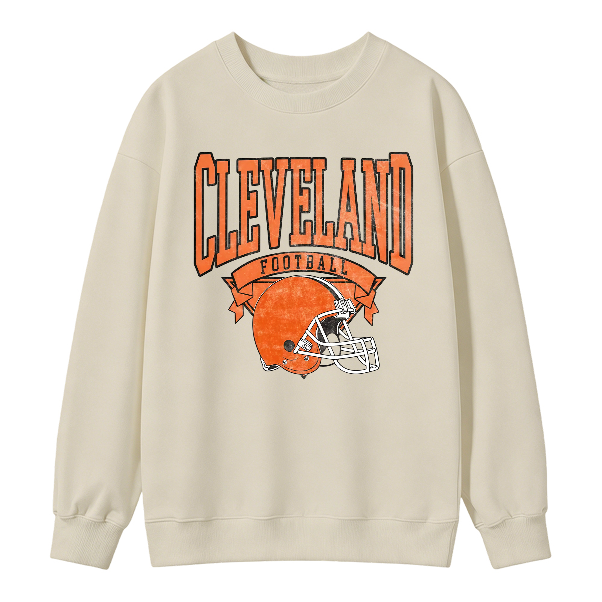 Vintage Football Sweatshirt Hometown Team Pullovers Sublimation Print Soft Cozy Retro Style Comfortable All-Season Wear