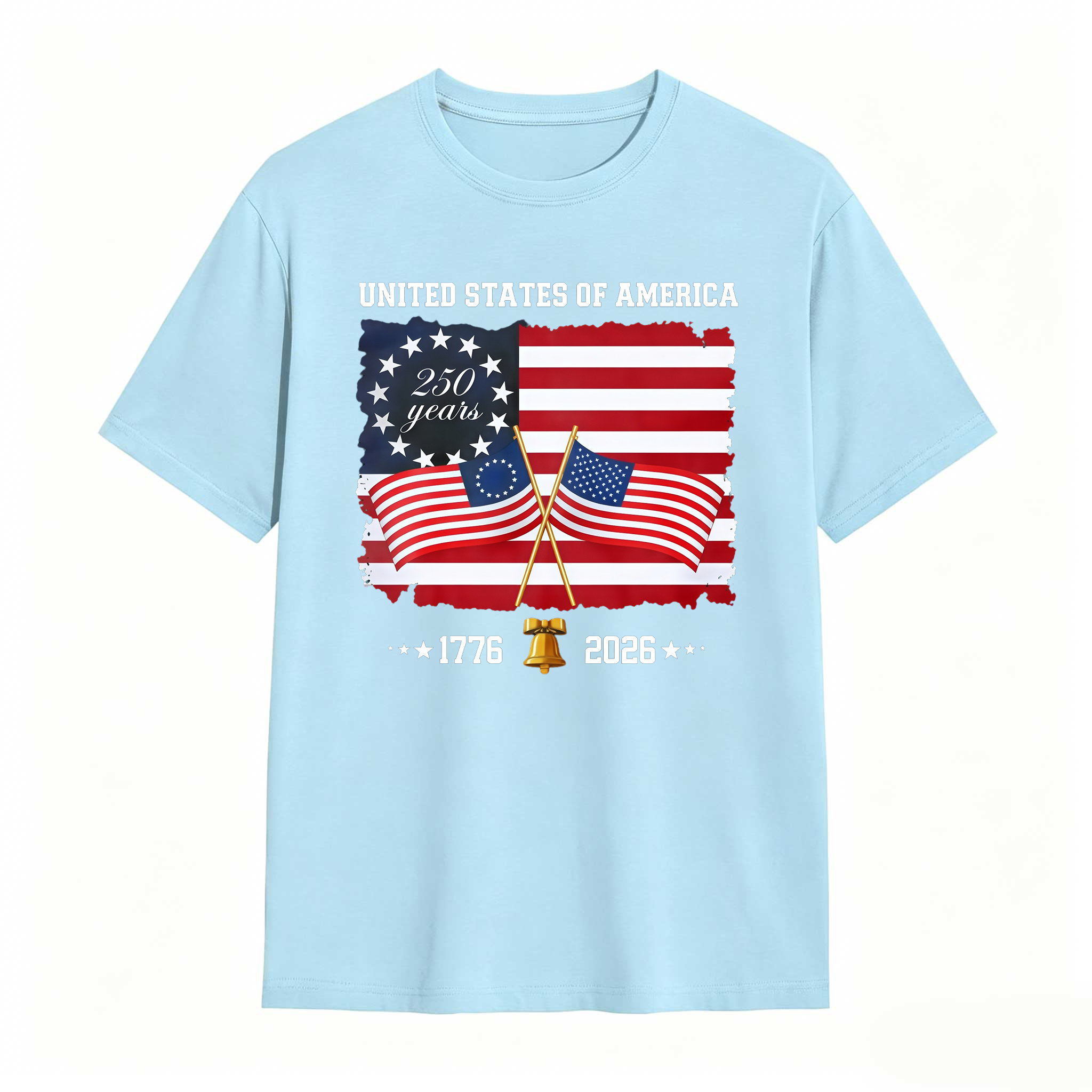 United States Of America 250 Years 1776 2026 Independence Day American Flag T Shirt