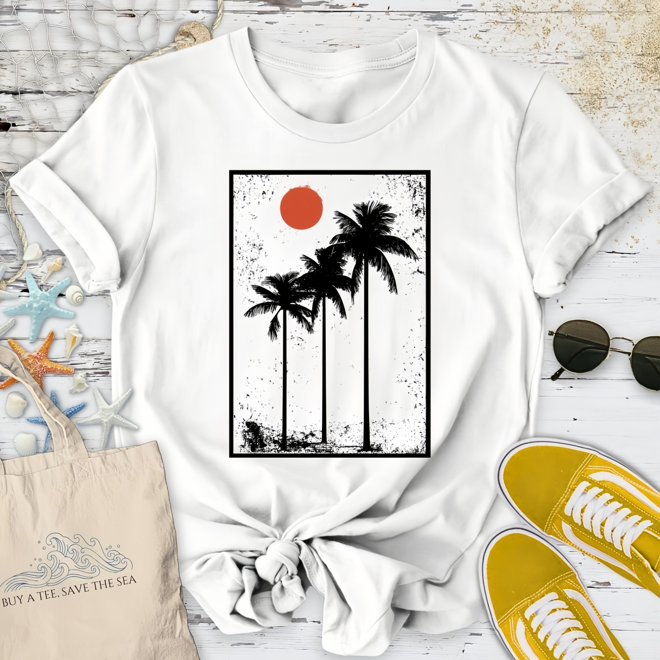 Vintage Palm trees T-Shirt