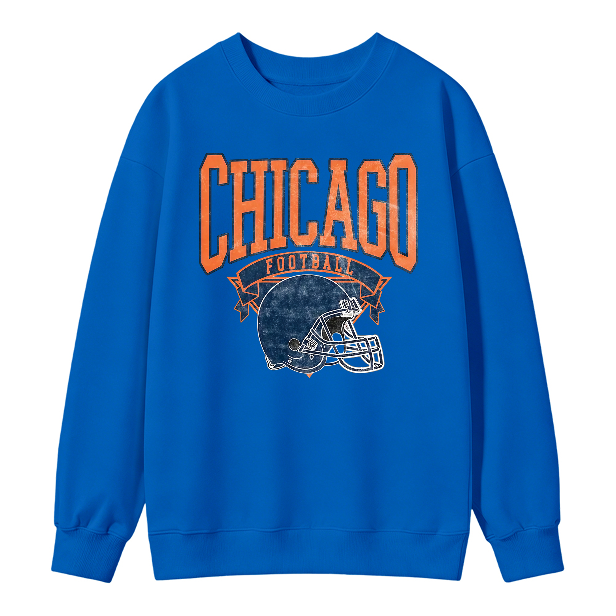 Vintage Football Sweatshirt Hometown Team Pullovers Sublimation Print Soft Cozy Retro Style Comfortable All-Season Wear