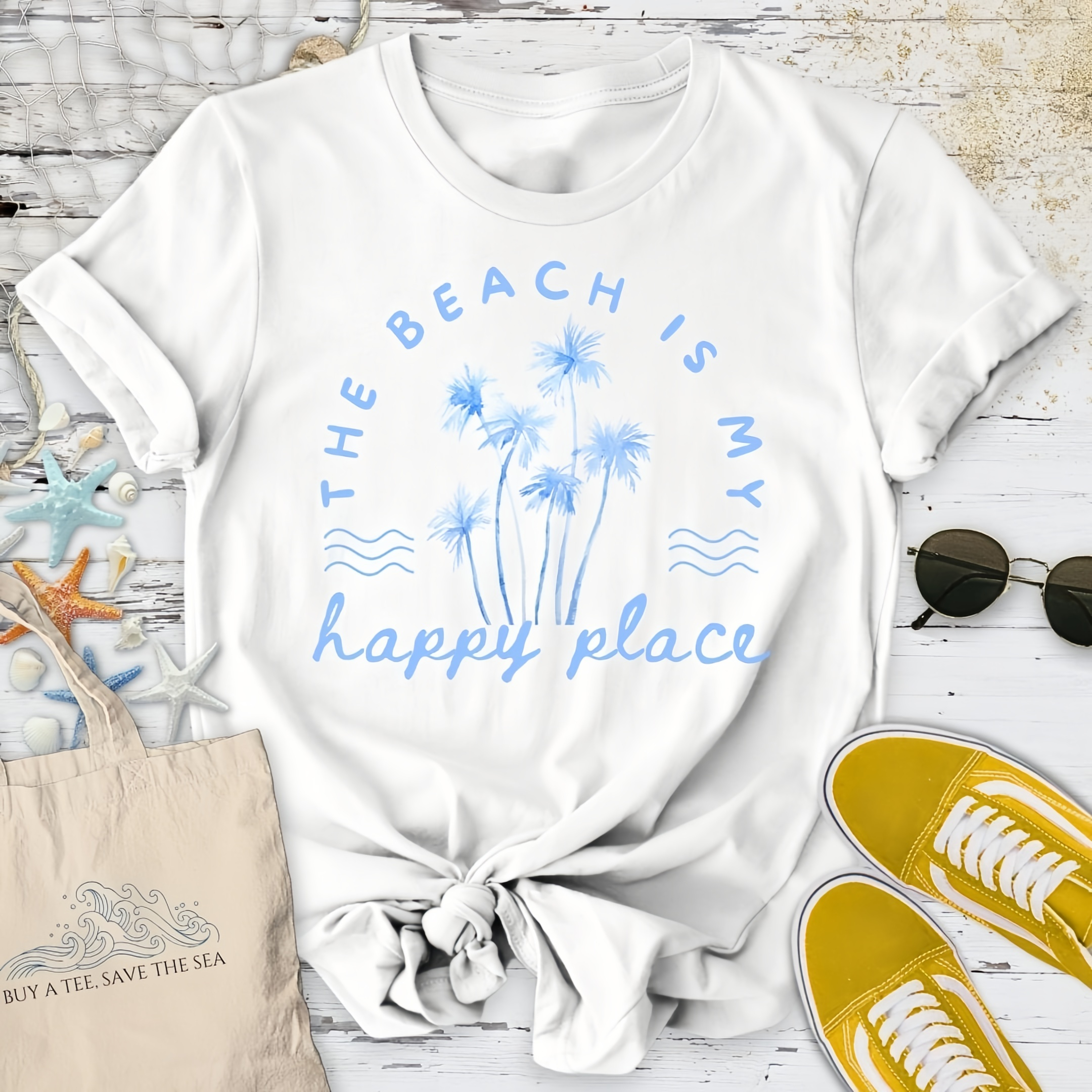 The Beach Is My Happy Place T-Shirt