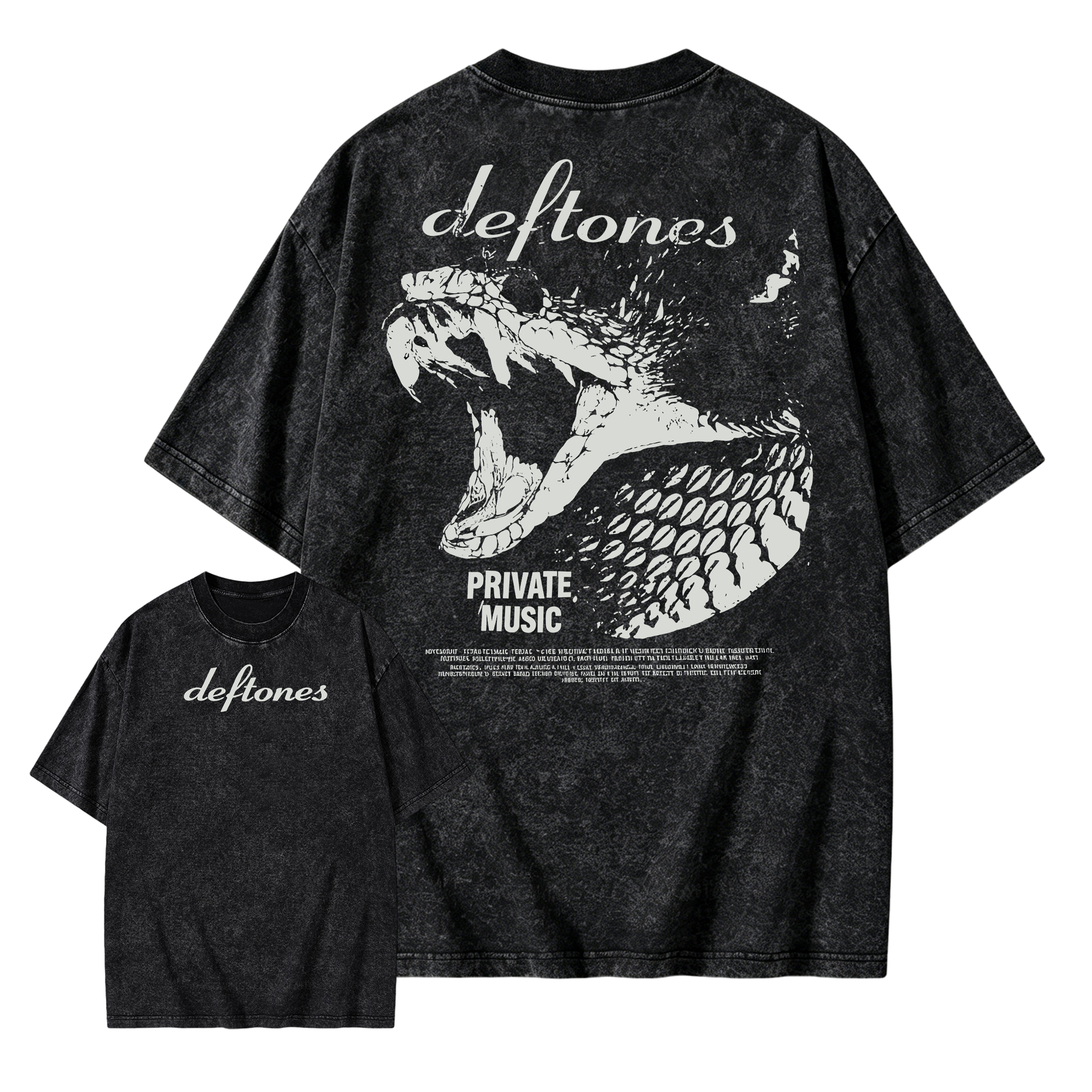 Deftones Private Music  Retro Washed T-shirt