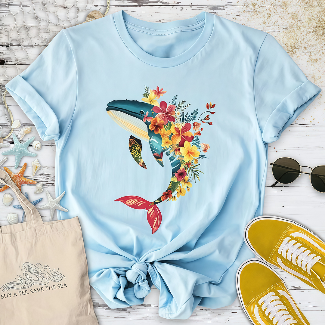 Floral Whale T-Shirt